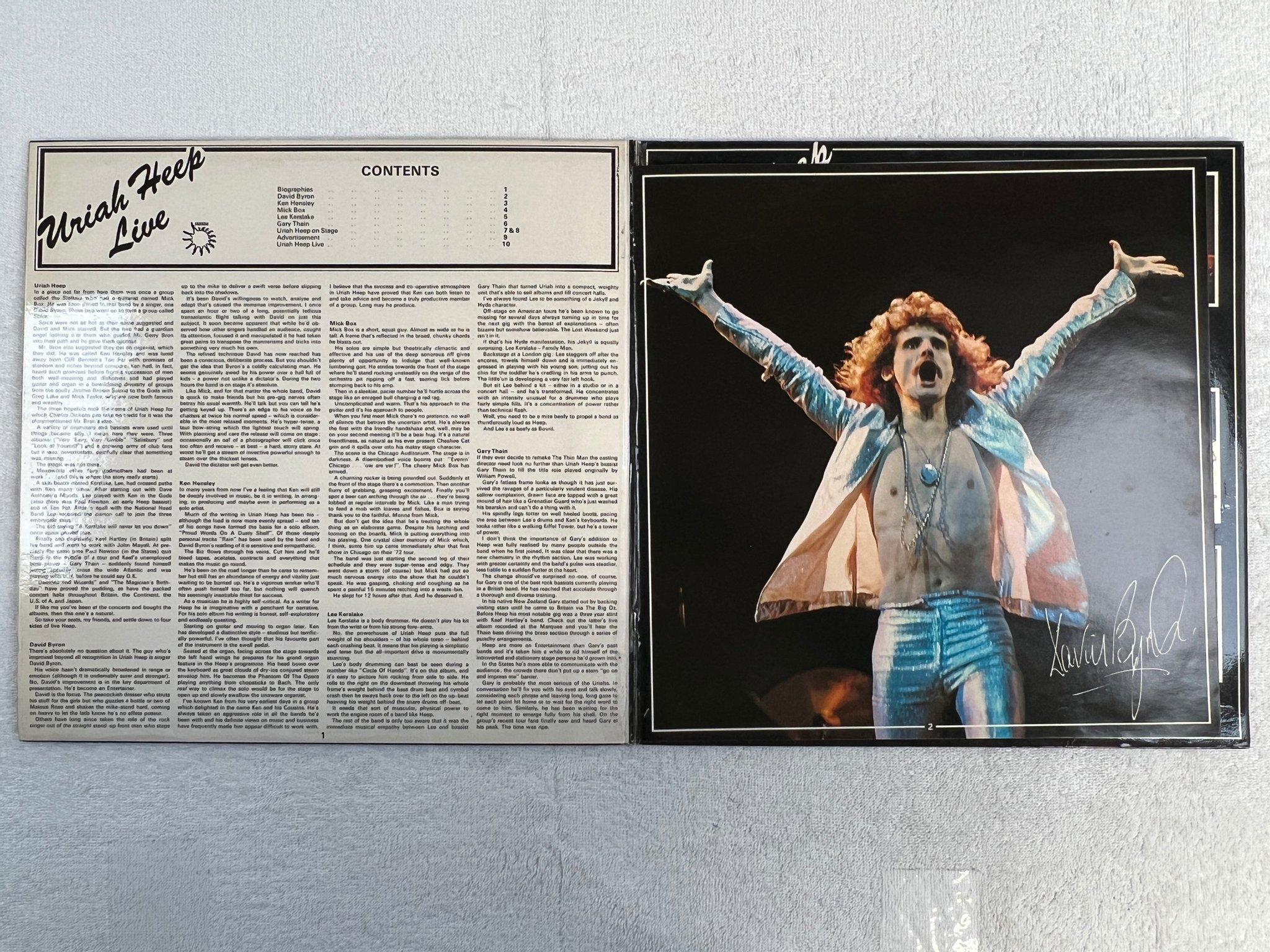 Omslagsbild för skivan URIAH HEEP live 2xLP UK BRONZE BRON 301