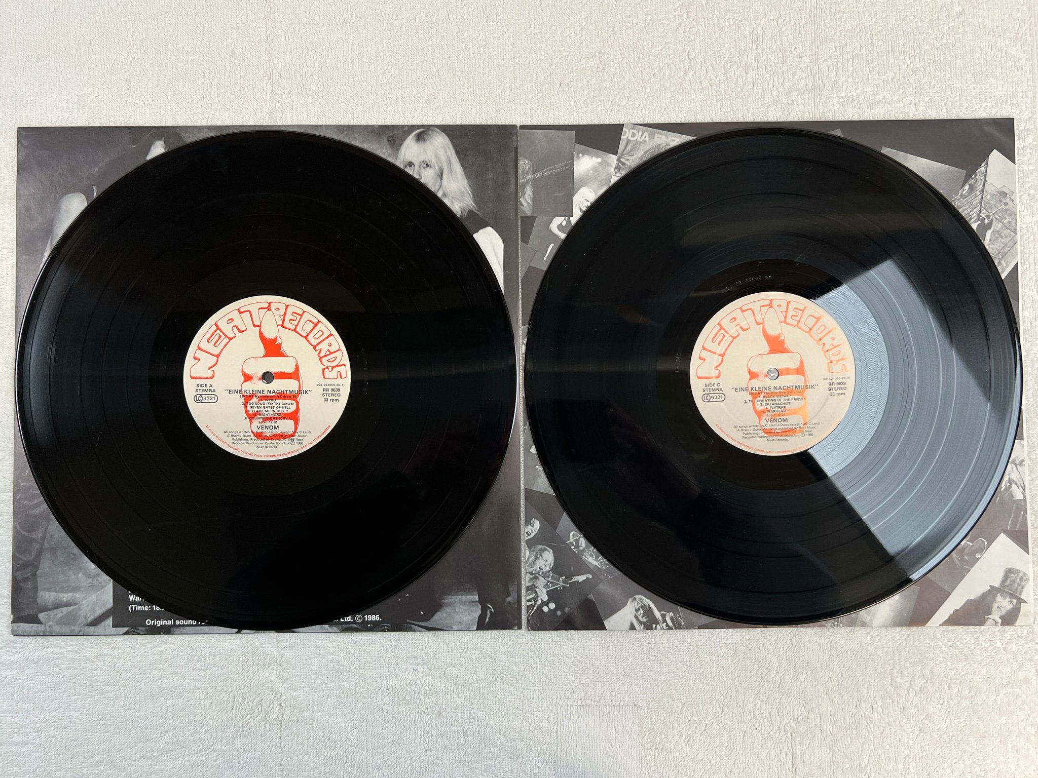 Omslagsbild för skivan VENOM eine kleine nachtmusik 2xLP -86 Hol NEAT RR 9639  