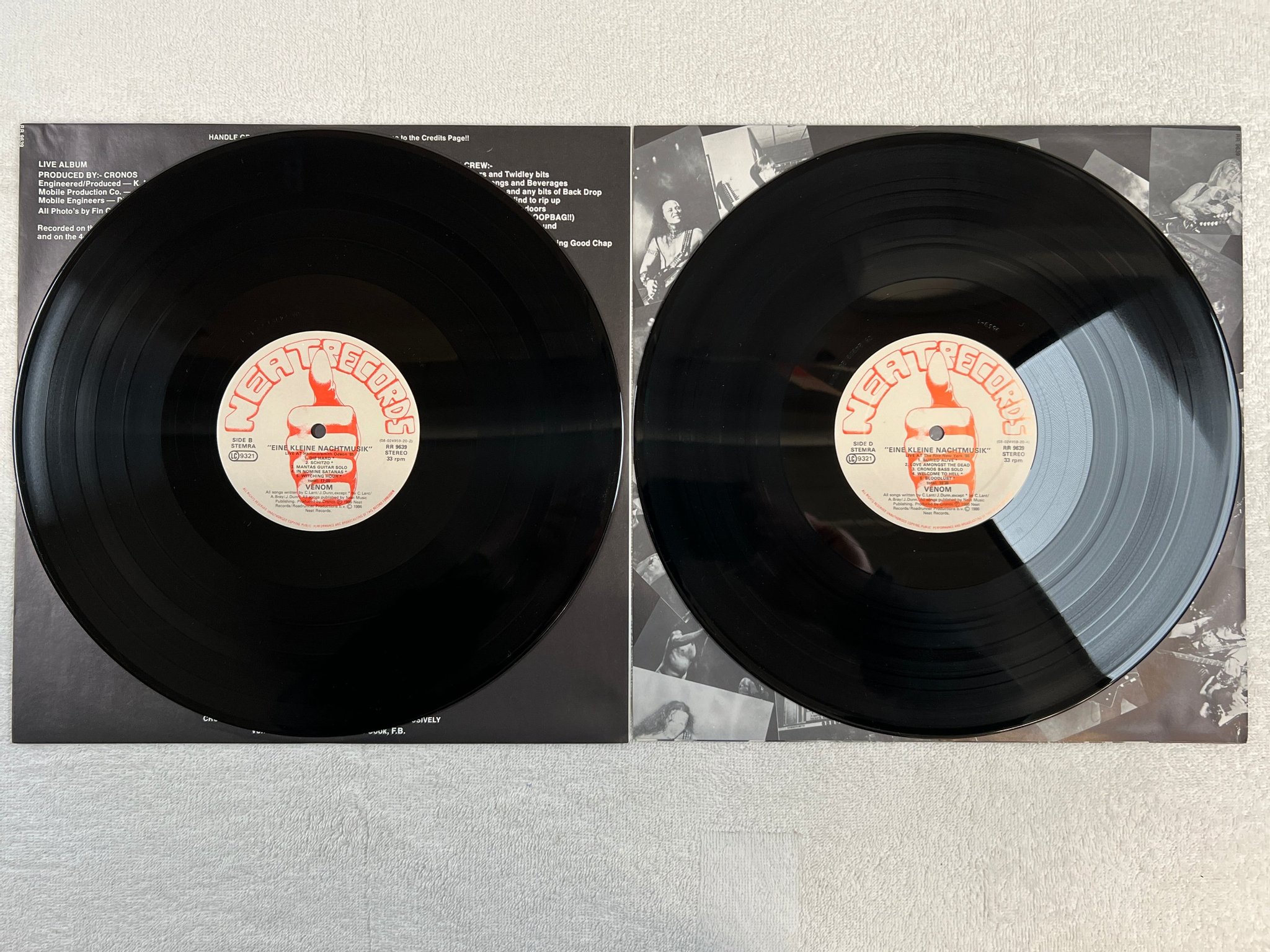 Omslagsbild för skivan VENOM eine kleine nachtmusik 2xLP -86 Hol NEAT RR 9639  