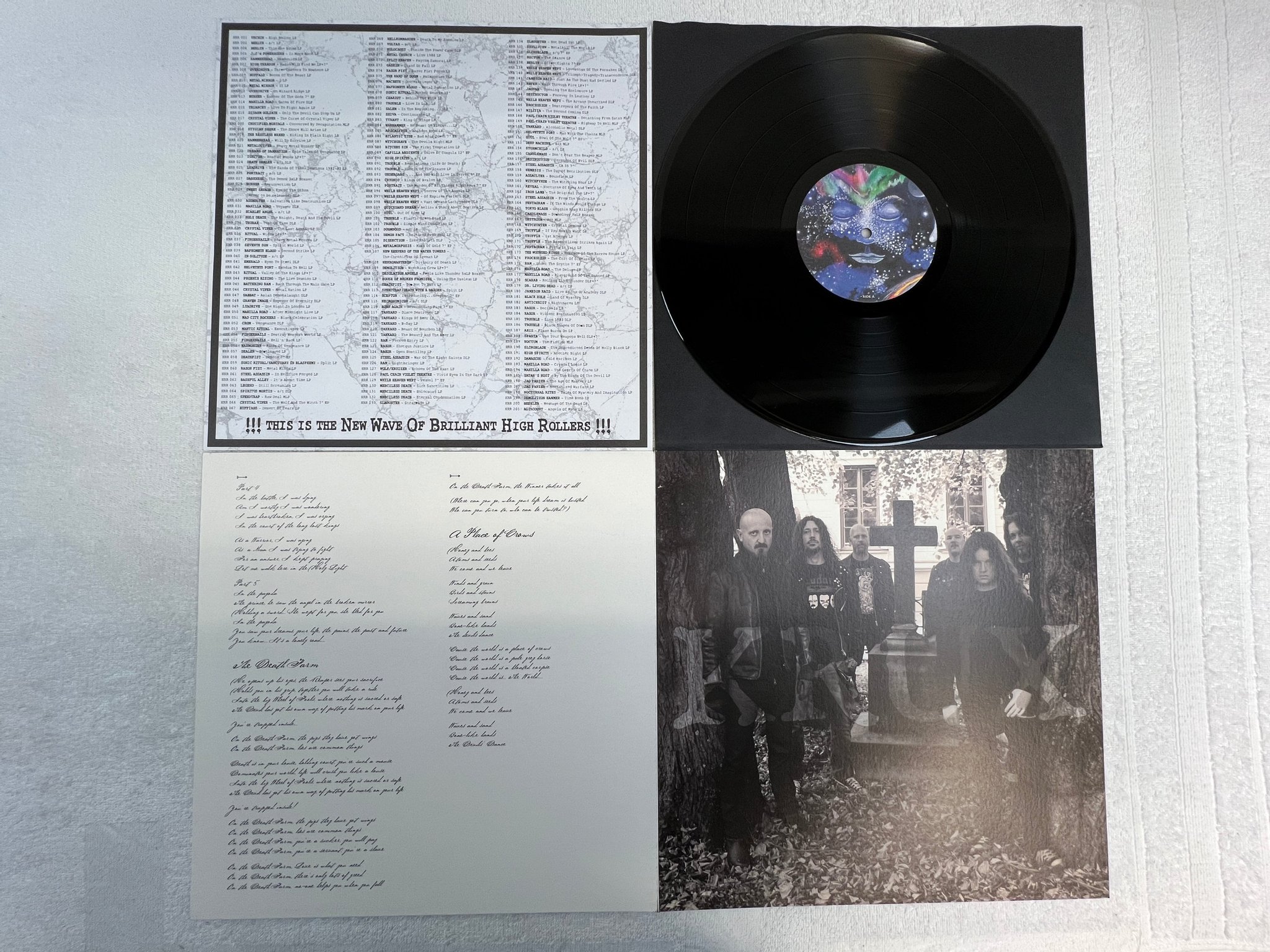 Omslagsbild för skivan KRUX III : He Who Sleeps Amongst The Stars LP 2011 Ger HRR 210