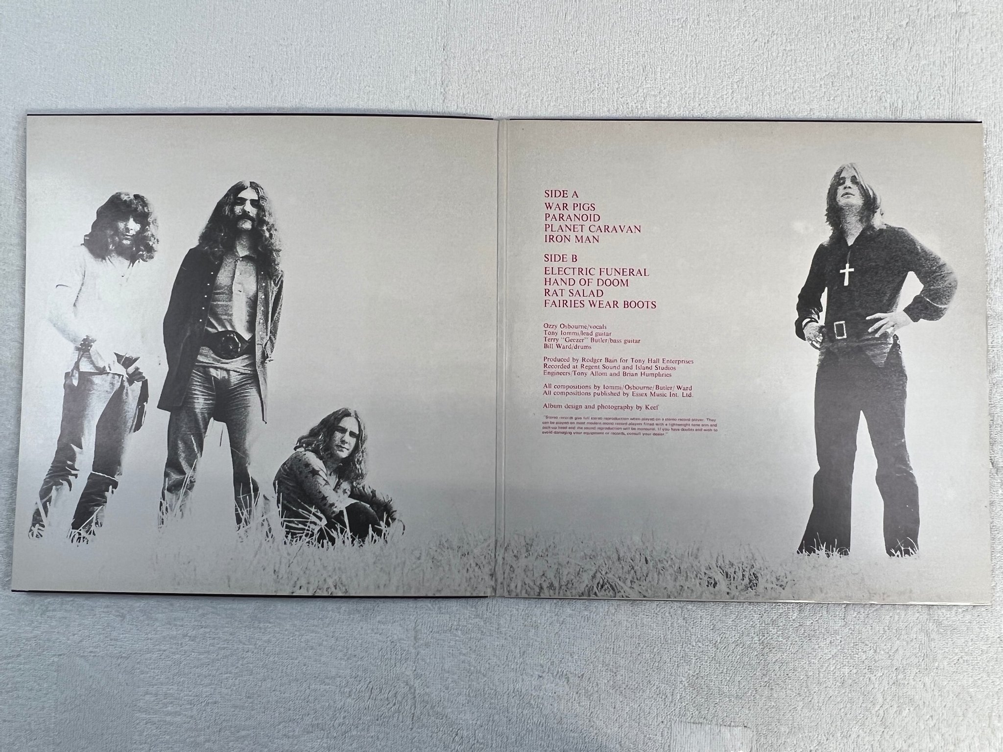 Omslagsbild för skivan BLACK SABBATH paranoid LP re NCB NEMS NEL 6003