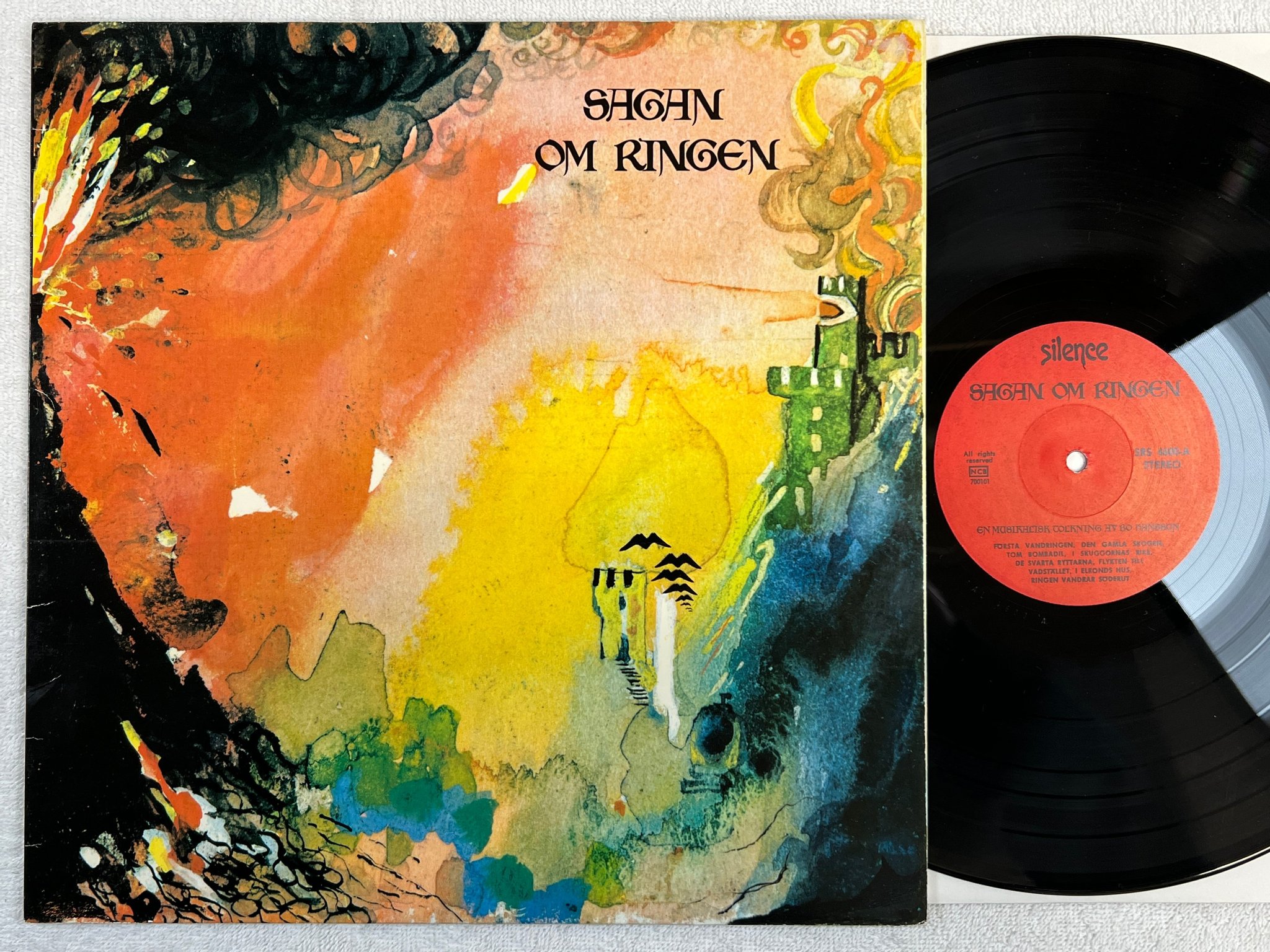 Omslagsbild för skivan BO HANSSON sagan om ringen LP re Swe SILENCE SRS 4600