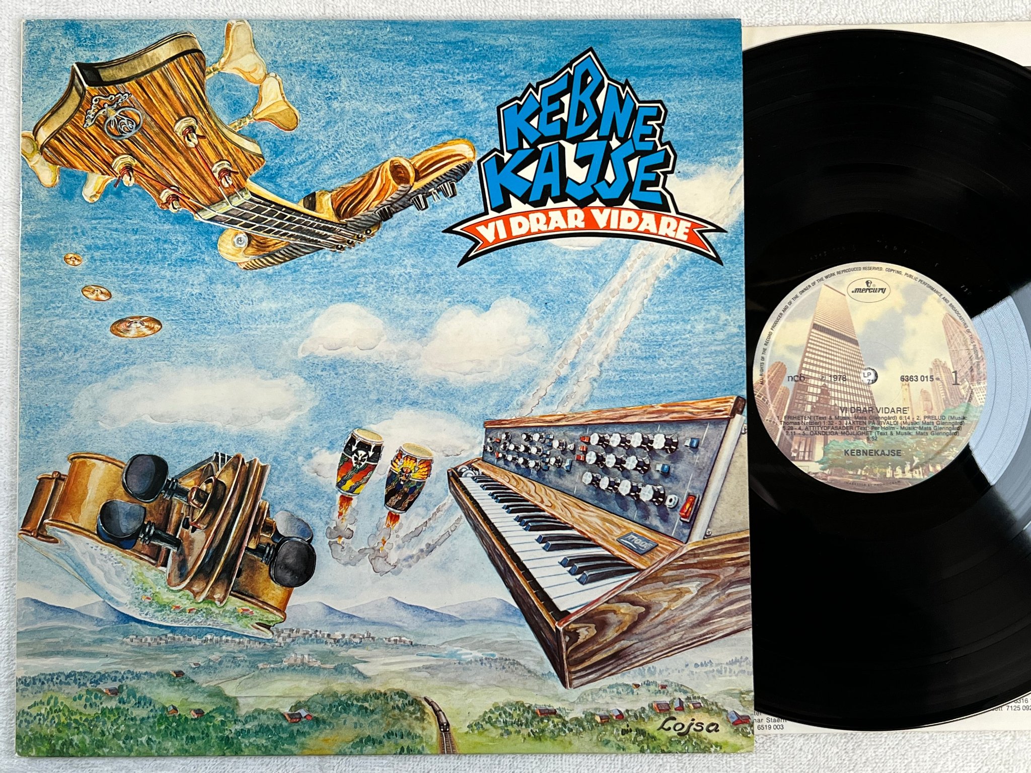 Omslagsbild för skivan KEBNEKAJSE vi drar vidare LP -78 ncb MERCURY 6363 015