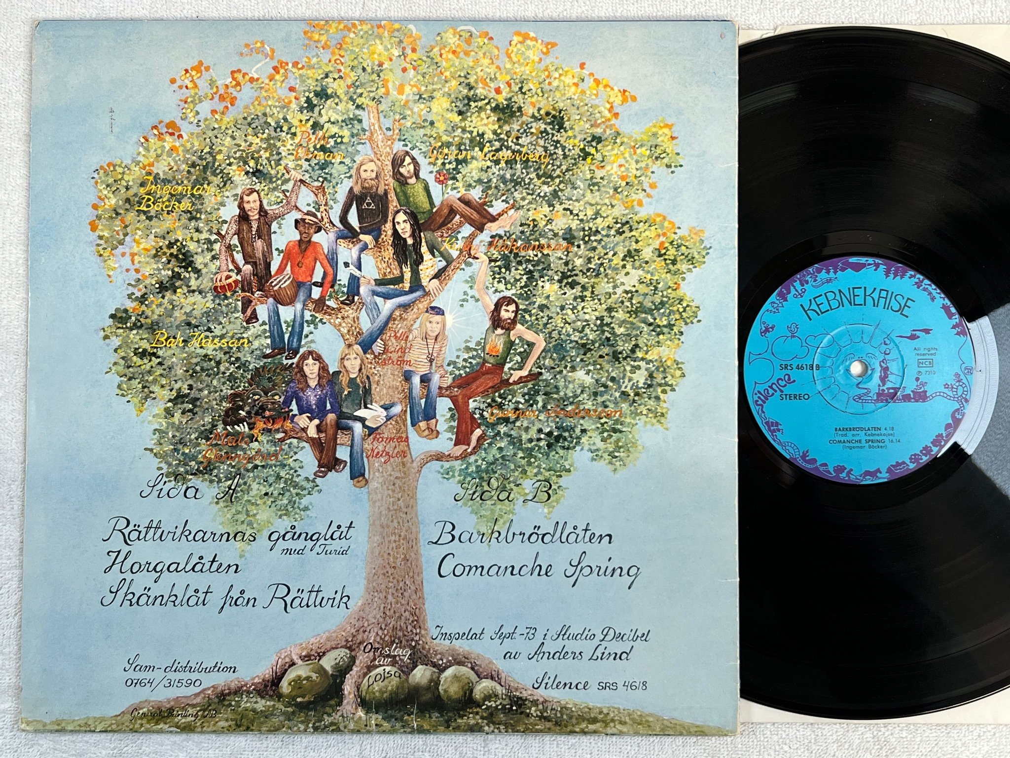Omslagsbild för skivan KEBNEKAISE s/t LP Swe SILENCE SRS 4618
