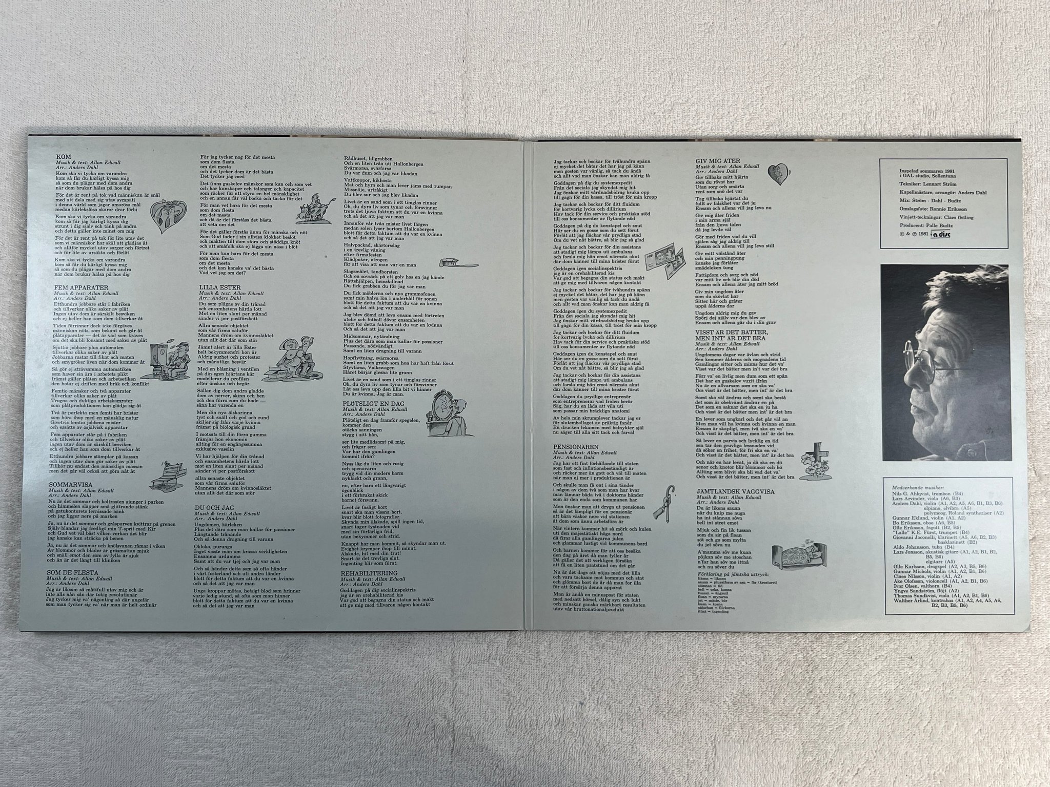 Omslagsbild för skivan ALLAN EDWALL färdknäpp LP -81 Swe A DISC ADI 89602 ** TEST PRESS ** rare ! ! ! 