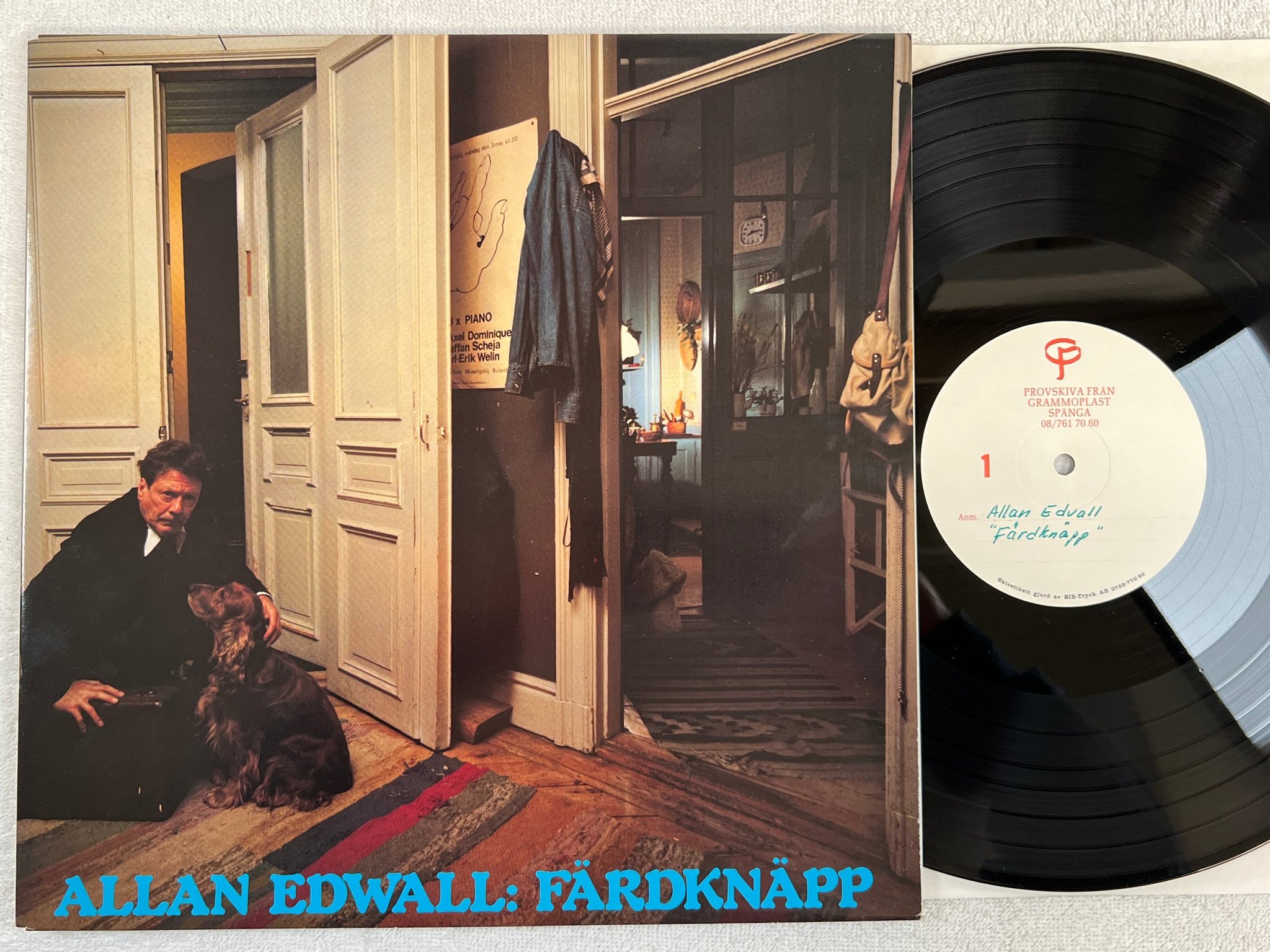 Omslagsbild för skivan ALLAN EDWALL färdknäpp LP -81 Swe A DISC ADI 89602 ** TEST PRESS ** rare ! ! ! 