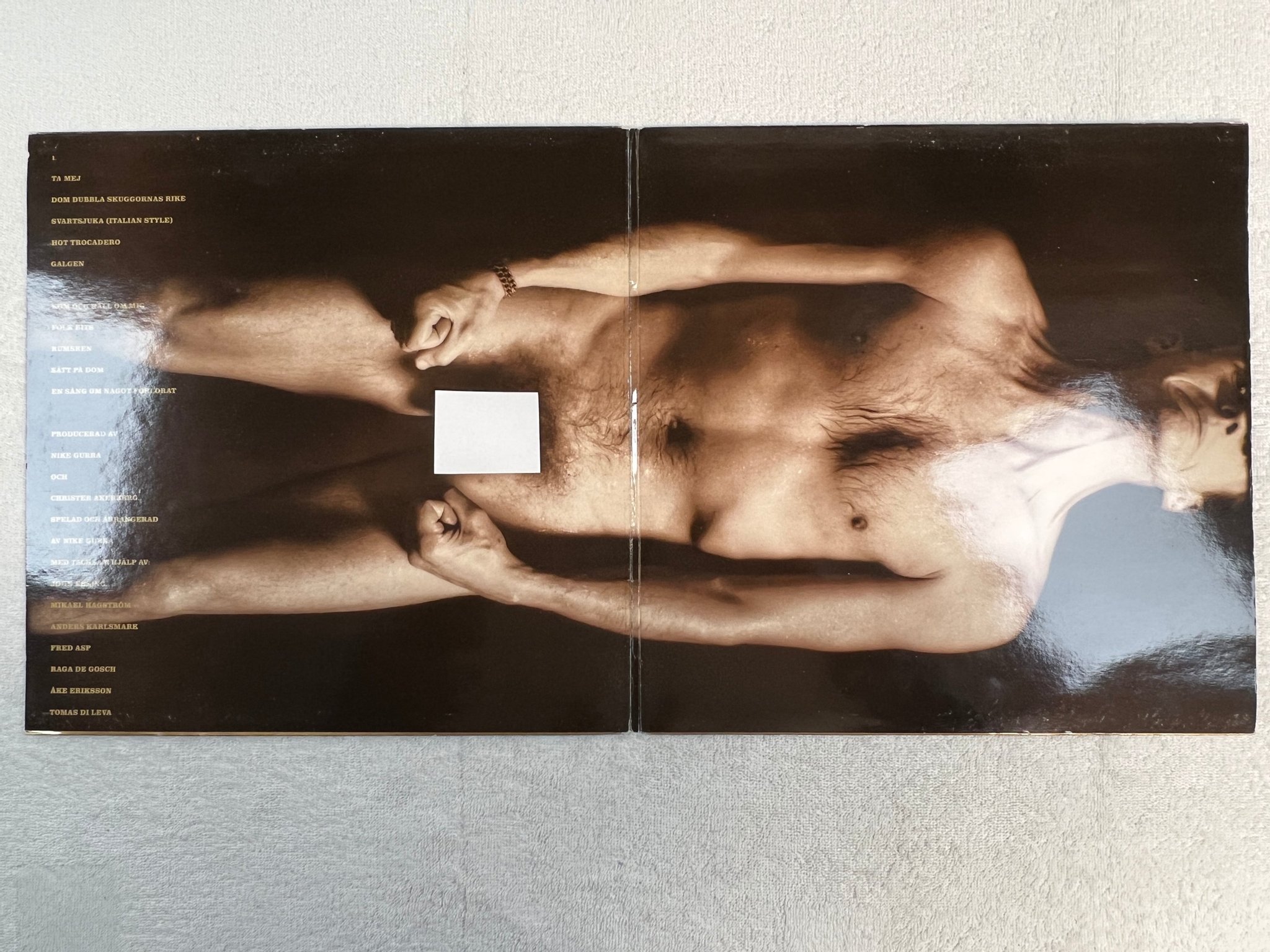 Omslagsbild för skivan NIKE GURRA hula hula LP -87 Swe MISTLUR MLR-53 new wave