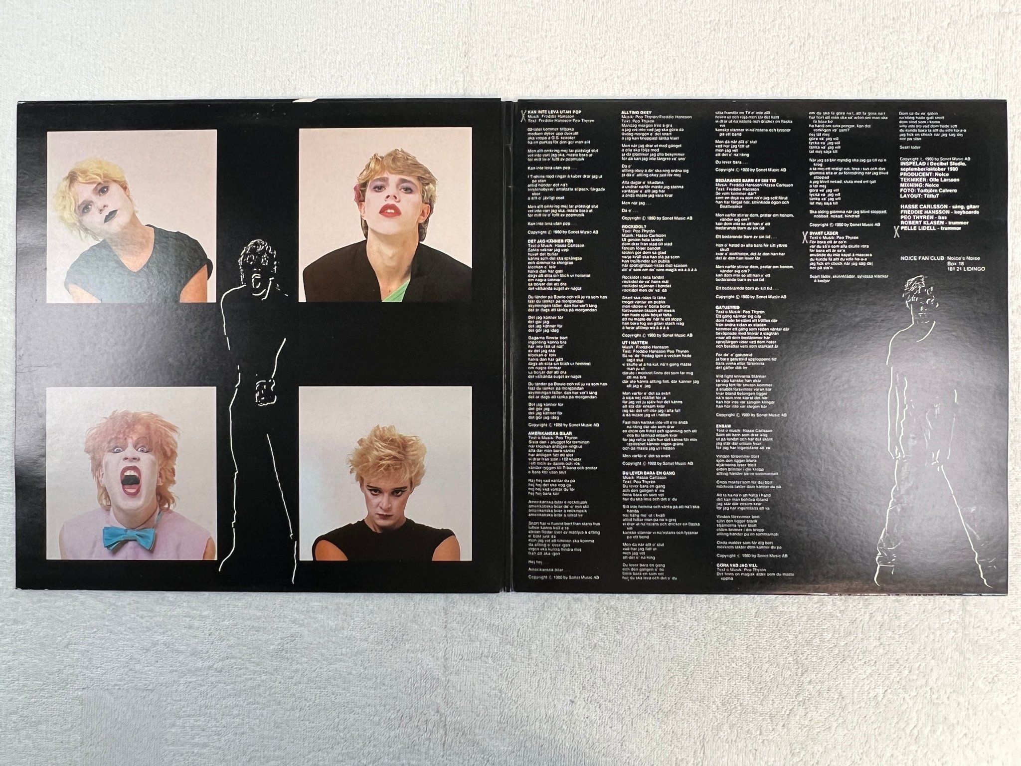 Omslagsbild för skivan NOICE bedårande barn av vår tid LP -80 SONET SLP 2673