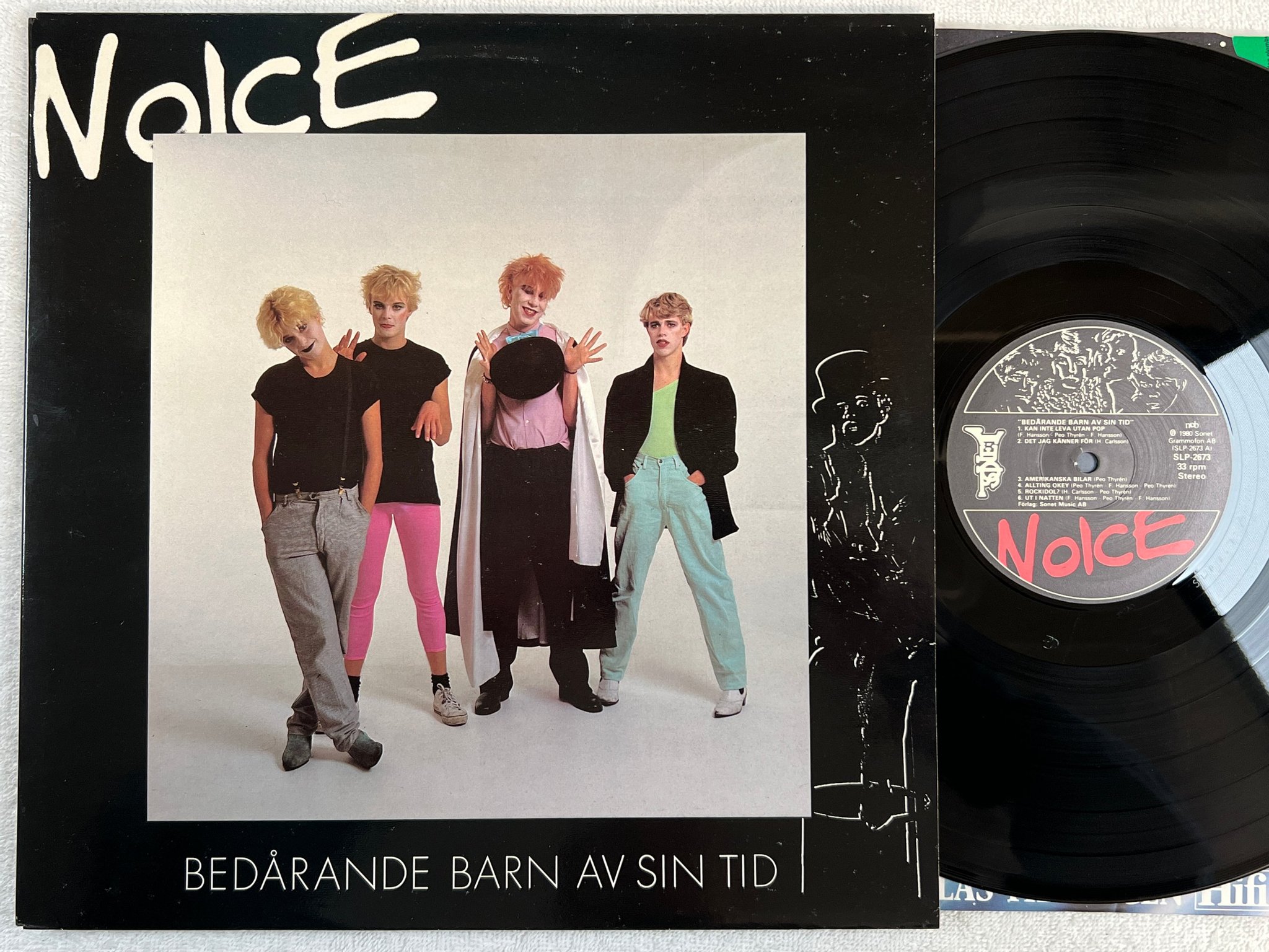 Omslagsbild för skivan NOICE bedårande barn av vår tid LP -80 SONET SLP 2673