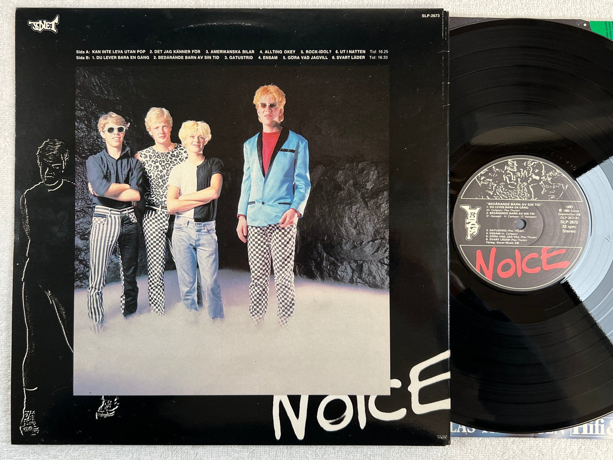 Omslagsbild för skivan NOICE bedårande barn av vår tid LP -80 SONET SLP 2673