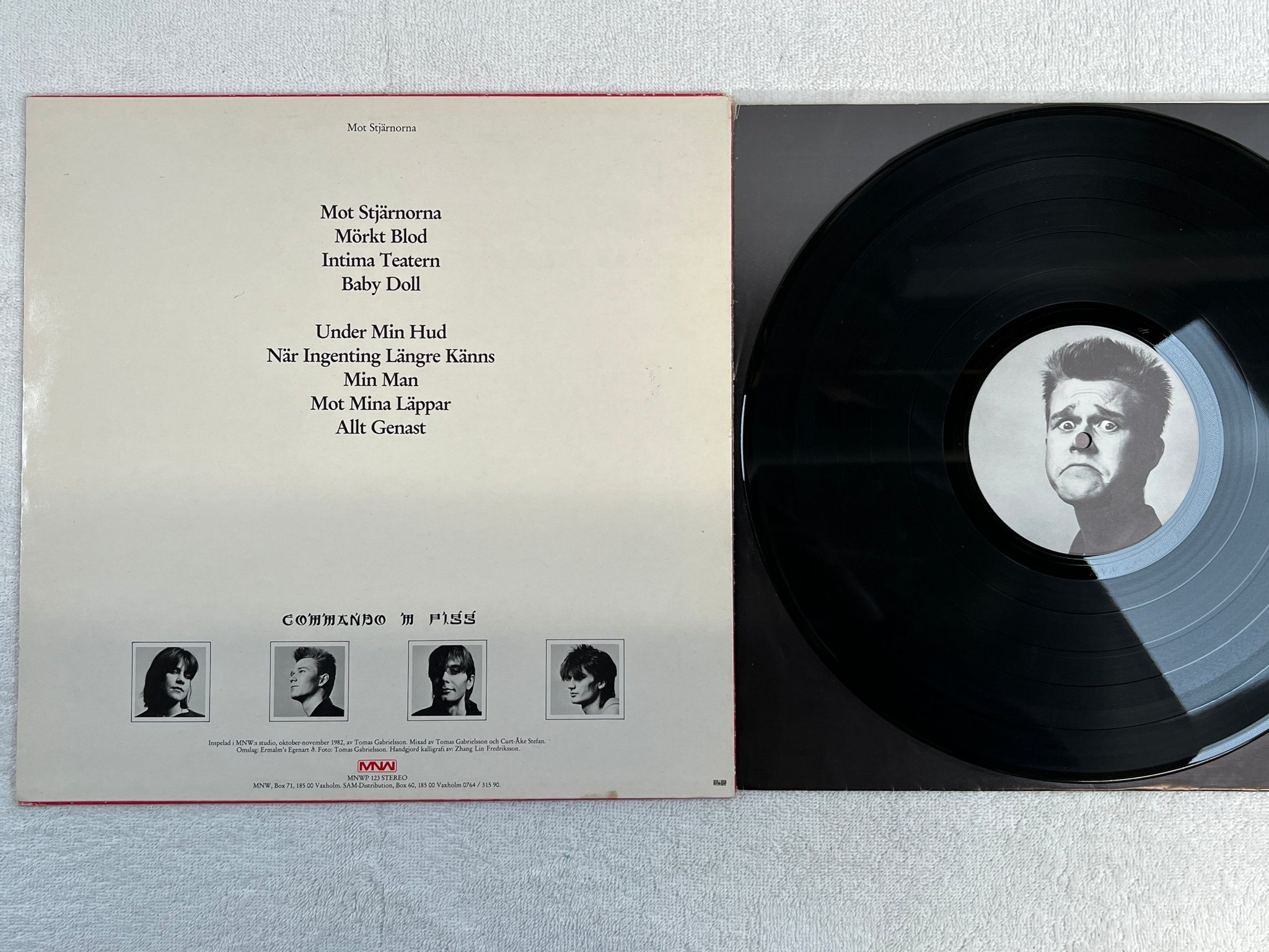 Omslagsbild för skivan COMMANDO M PIGG LP -83 Swe MNW MNWP 123