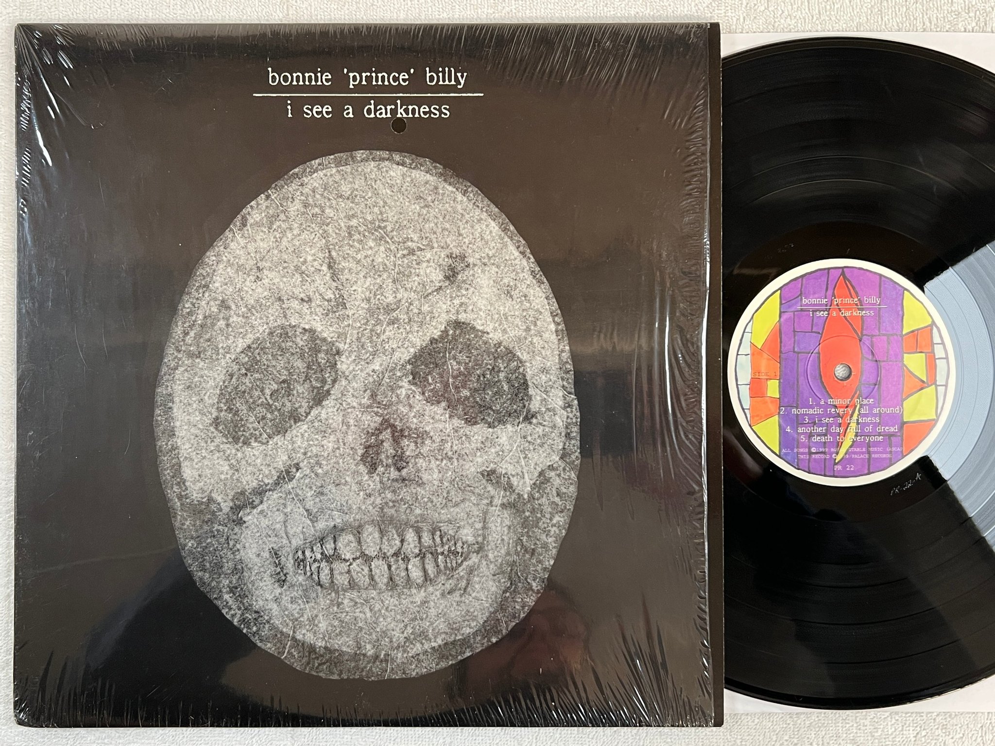 Omslagsbild för skivan BONNIE PRINCE BILLY I see a darkness LP -99 US PALACE PR 22