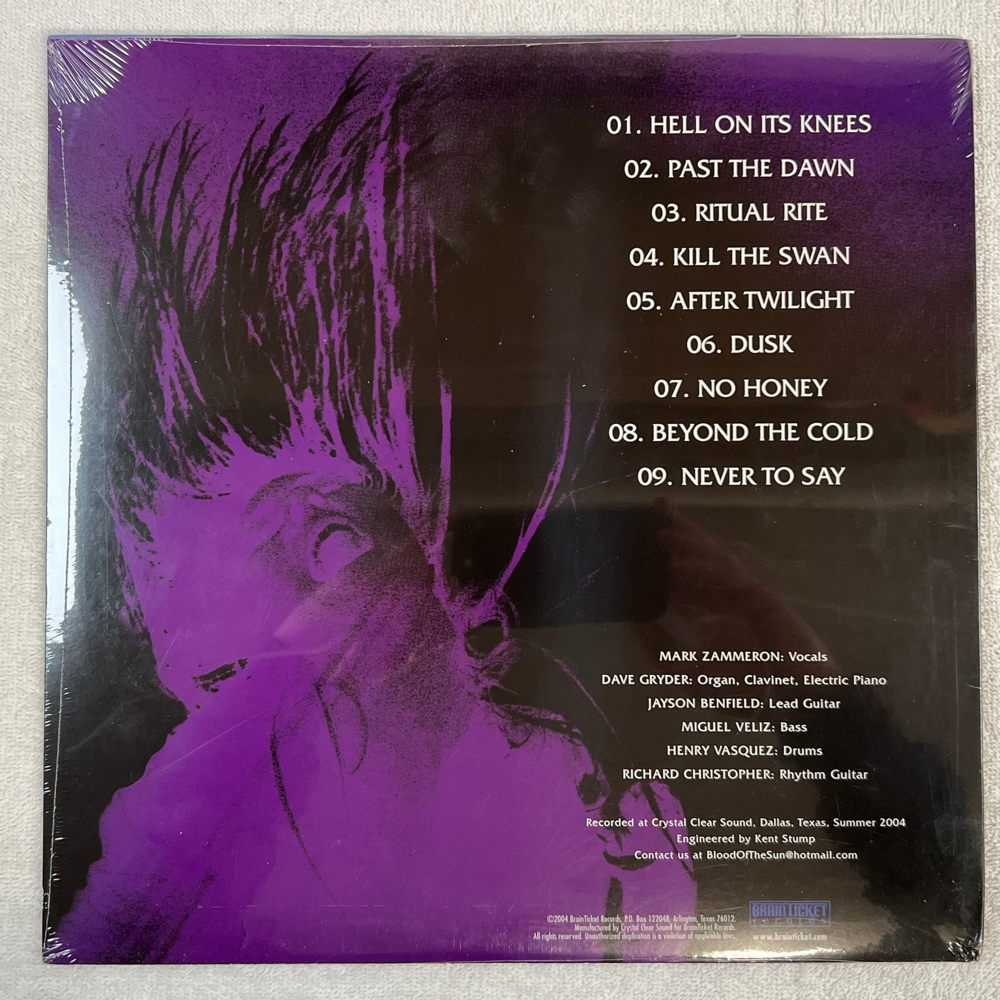 Omslagsbild för skivan BLOOD OF THE SUN s/t LP 2004 US BRAINTICKET hard rock SEALED!!!