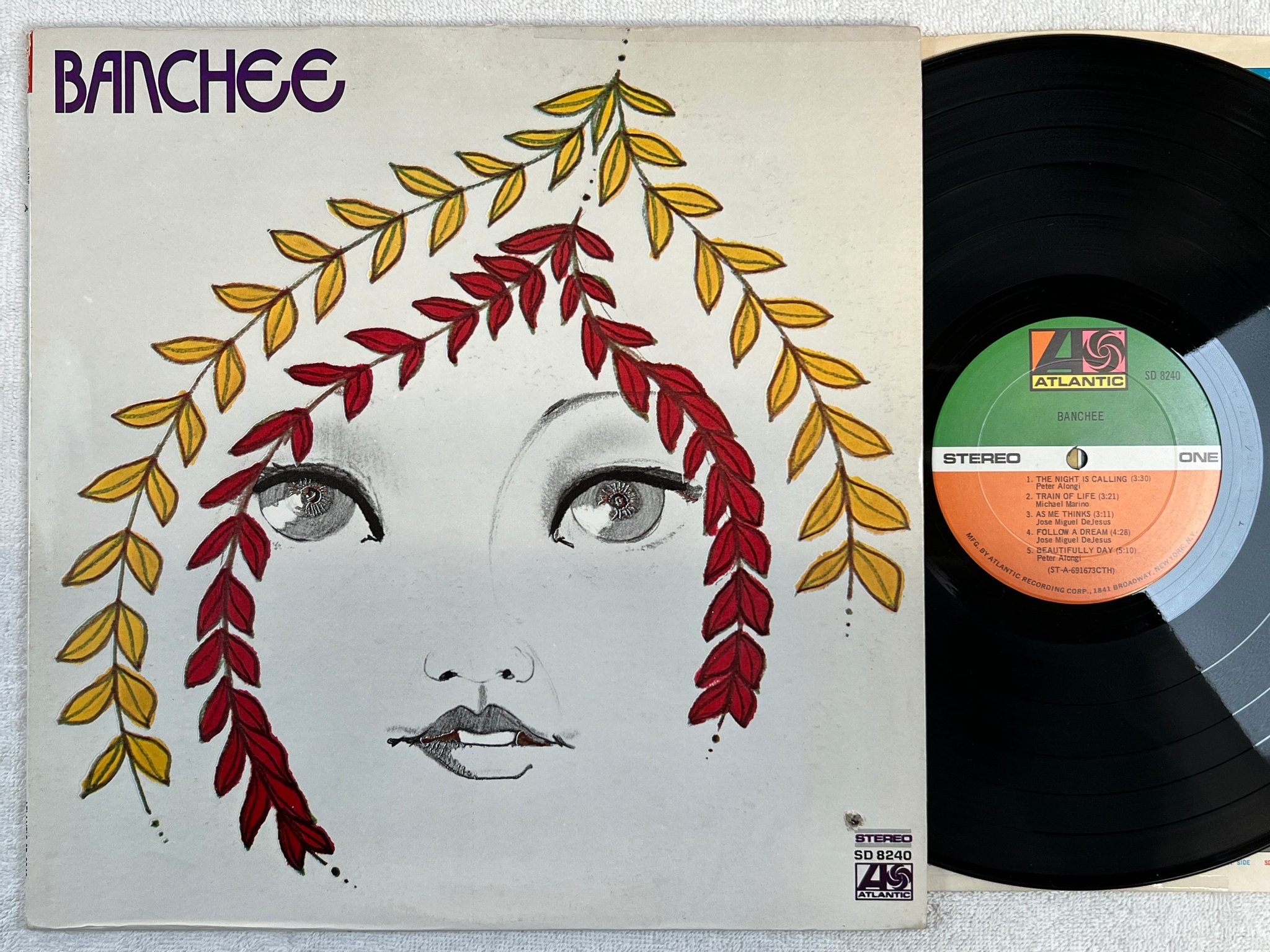 Omslagsbild för skivan BANCHEE s/t LP -69 US ATLANTIC SD 8240 rare psych rock 