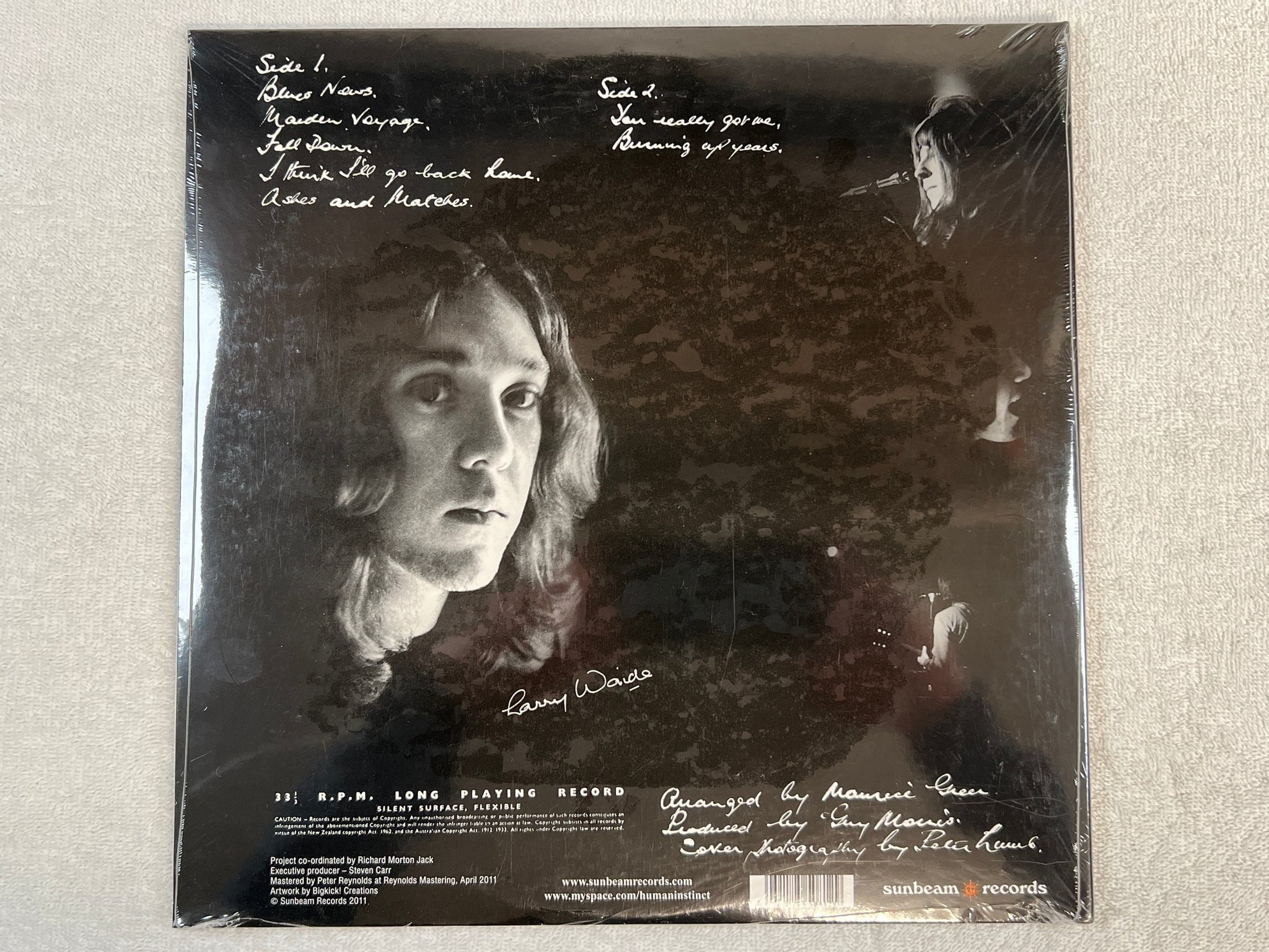 Omslagsbild för skivan HUMAN INSTINCT Burning Up Years LP re UK still sealed 