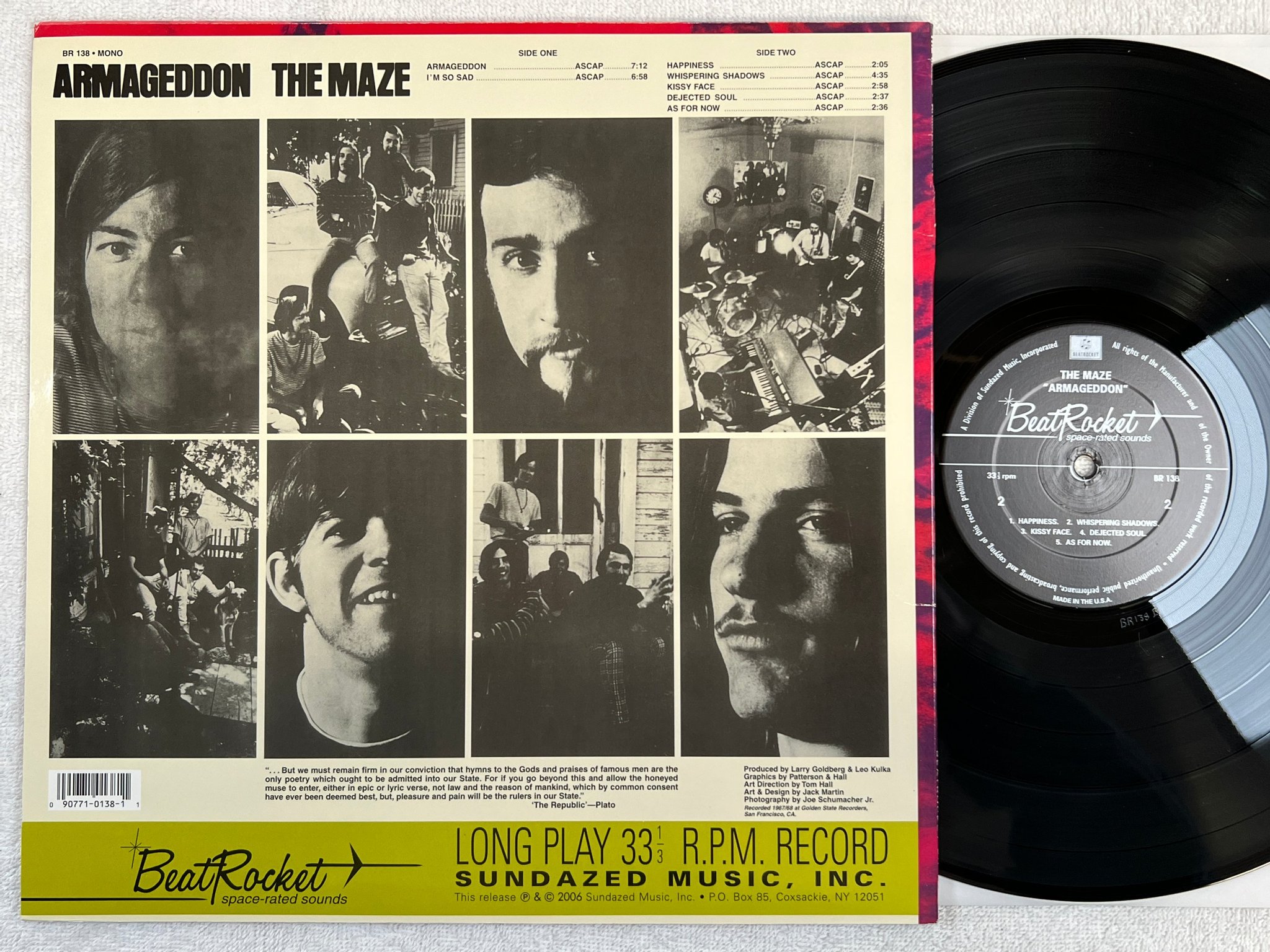 Omslagsbild för skivan THE MAZE Armageddon LP re -69/2006 US BEATROCKET BR138 psych 