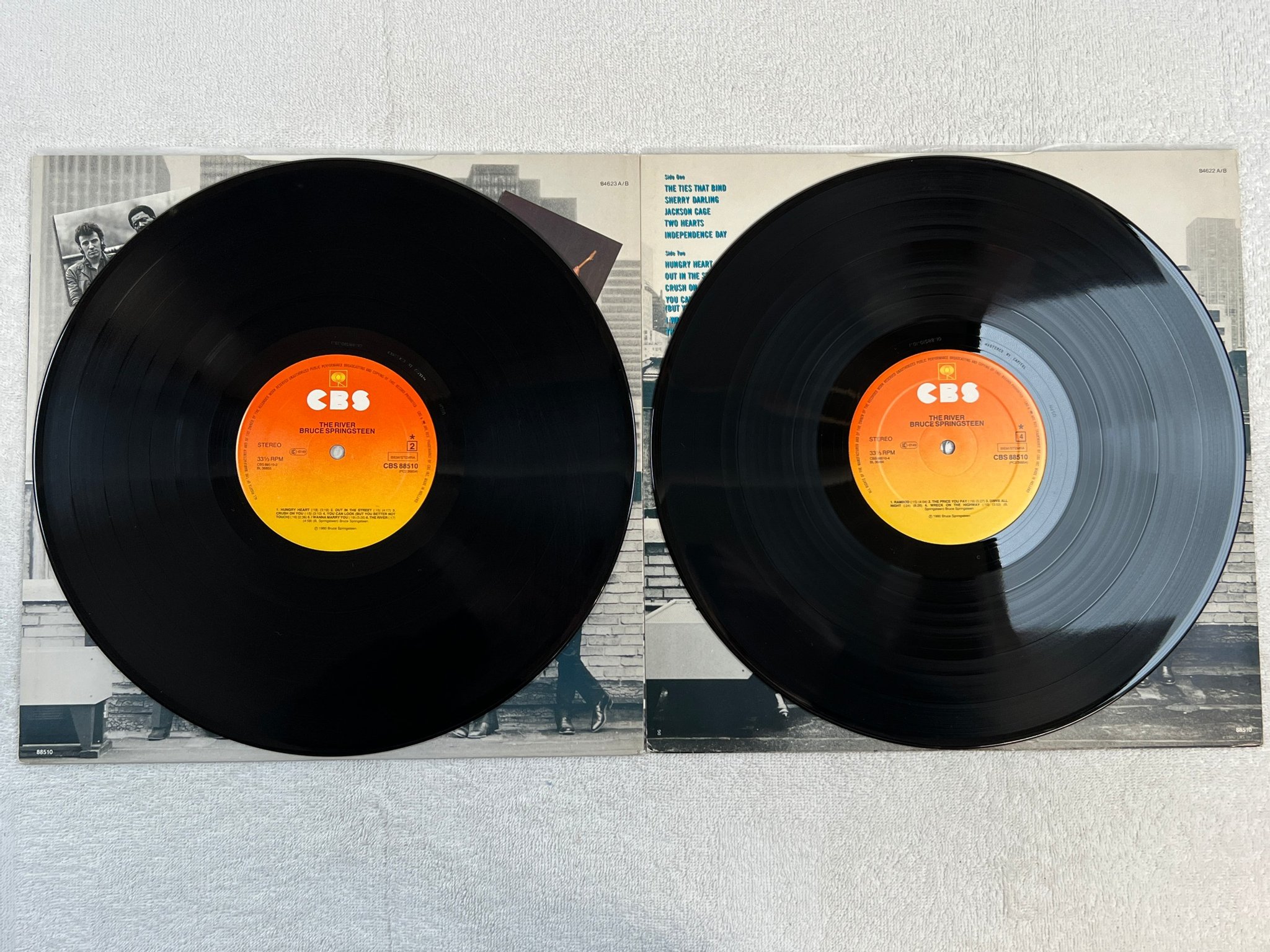 Omslagsbild för skivan BRUCE SPRINGSTEEN the river 2xLP -80 Hol CBS 88510