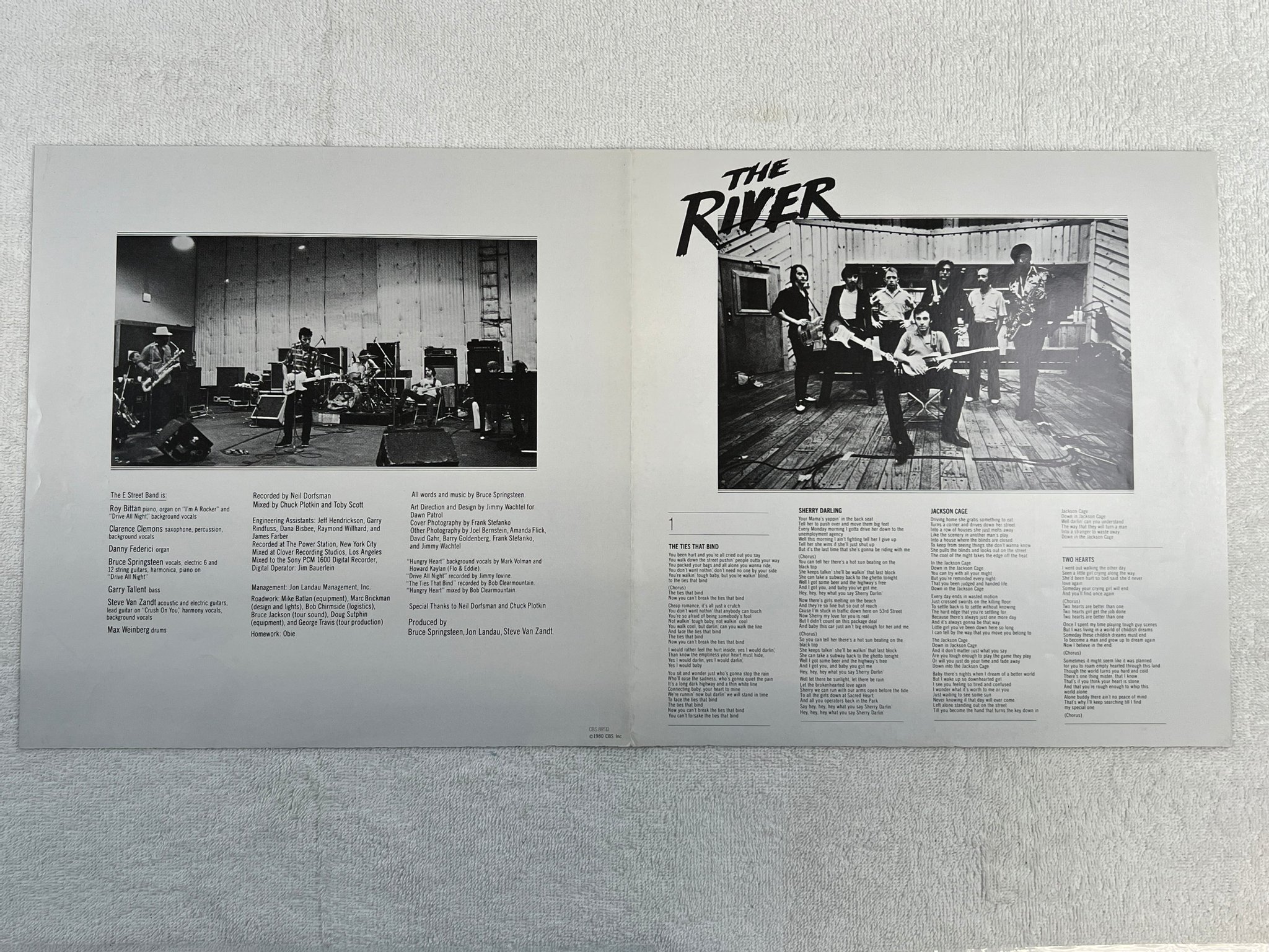 Omslagsbild för skivan BRUCE SPRINGSTEEN the river 2xLP -80 Hol CBS 88510