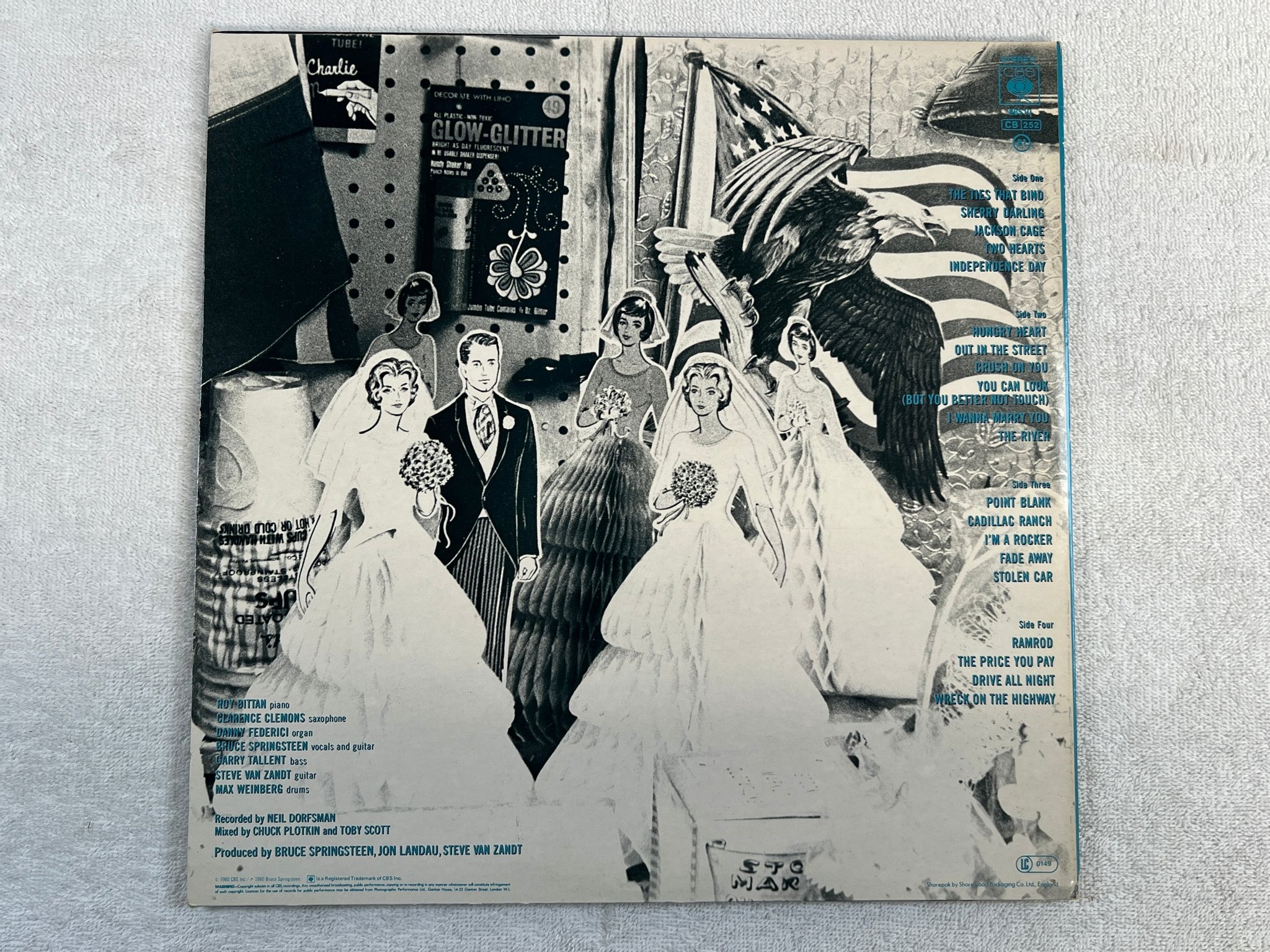 Omslagsbild för skivan BRUCE SPRINGSTEEN the river 2xLP -80 Hol CBS 88510