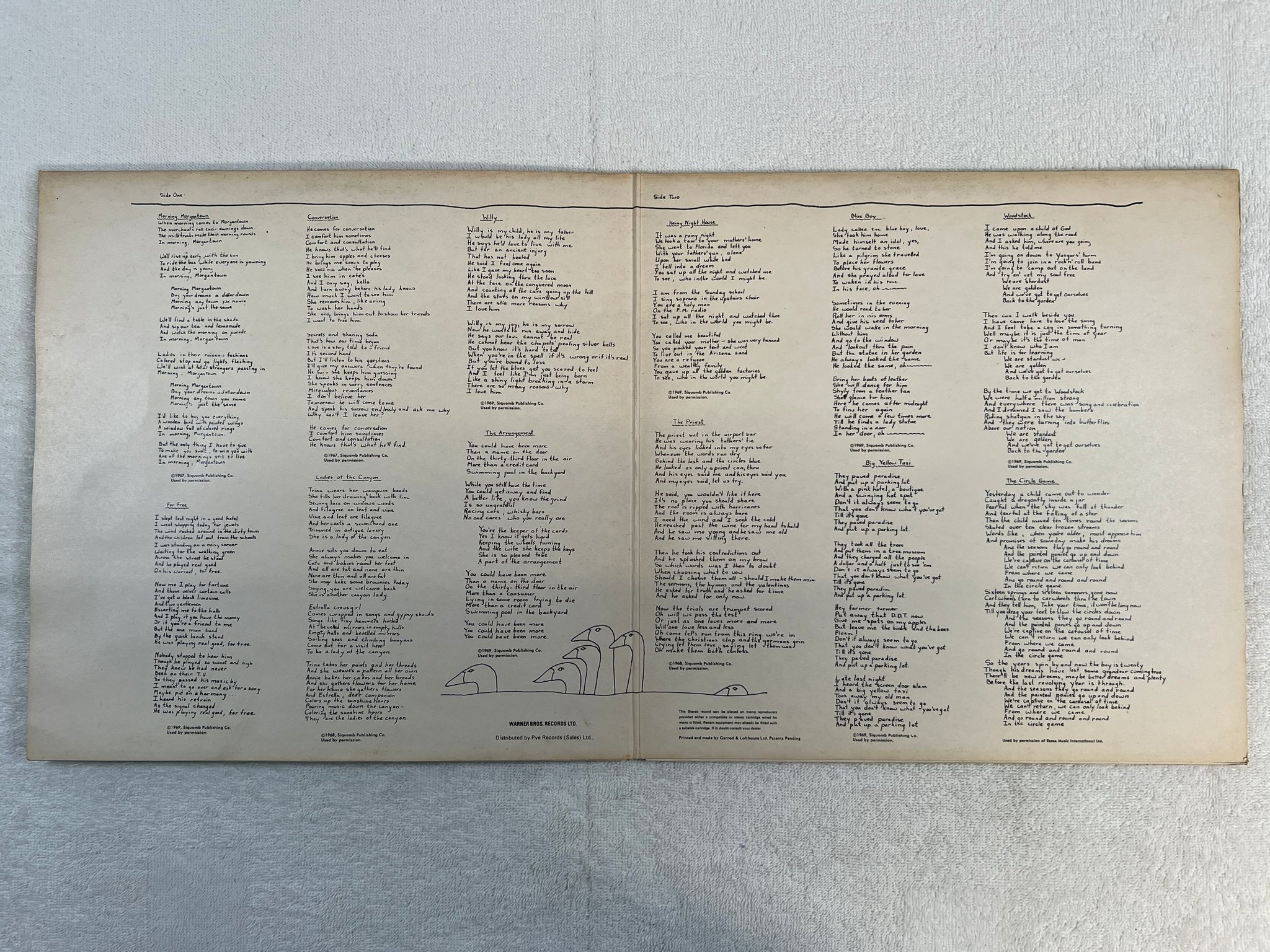 Omslagsbild för skivan JONI MITCHELL ladies of the canyon LP UK REPRISE RSLP 6376