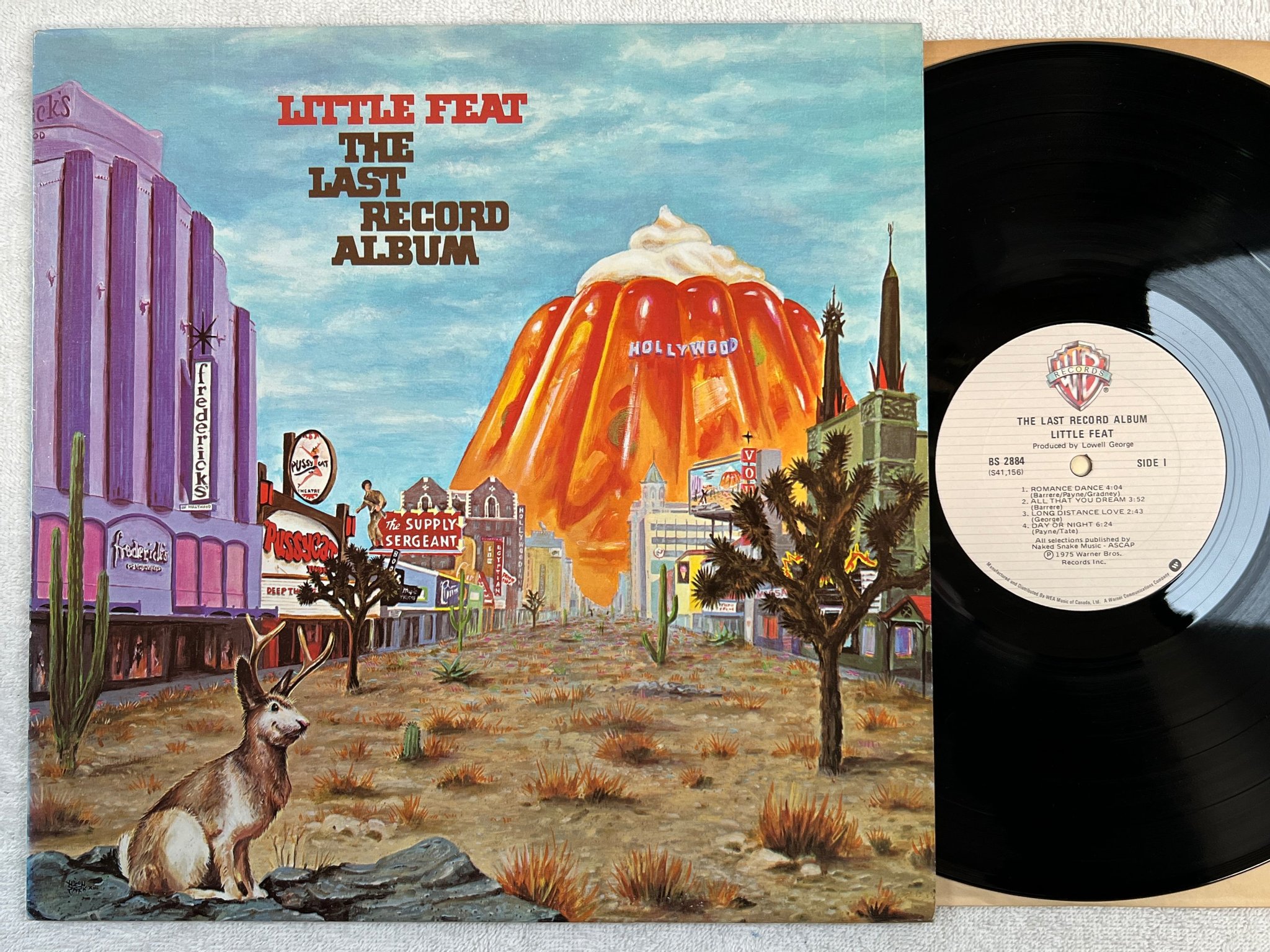 Omslagsbild för skivan LITTLE FEAT the last record album LP Can WARNER BS 2884