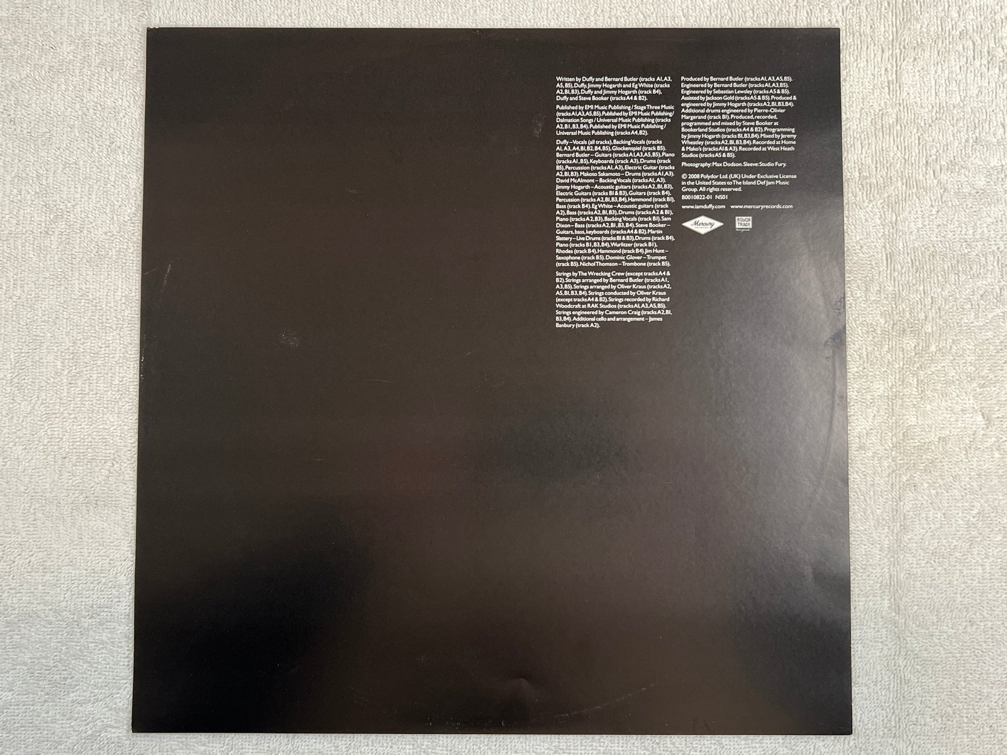 Omslagsbild för skivan DUFFY rockferry LP 2008 US MERCURY B0010822-01