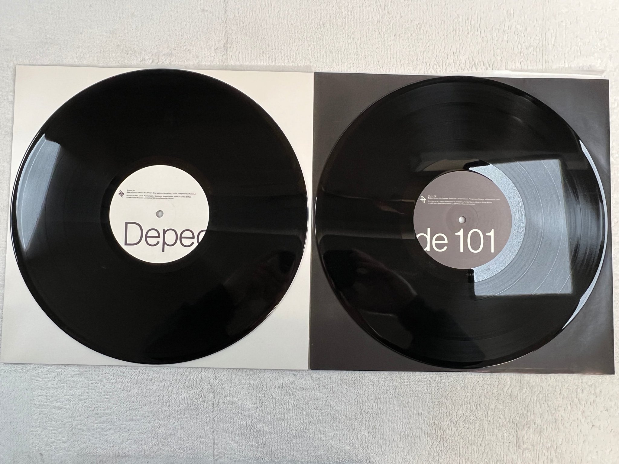Omslagsbild för skivan DEPECHE MODE 101 2xLP -89 MUTE Stumm 101 