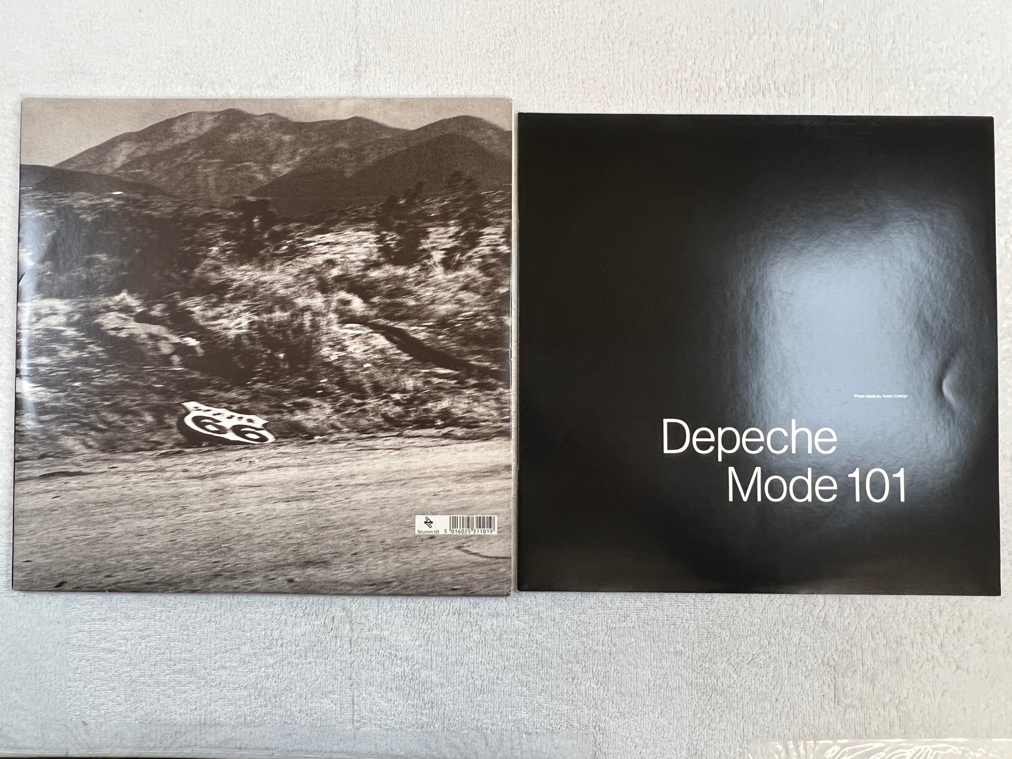 Omslagsbild för skivan DEPECHE MODE 101 2xLP -89 MUTE Stumm 101 