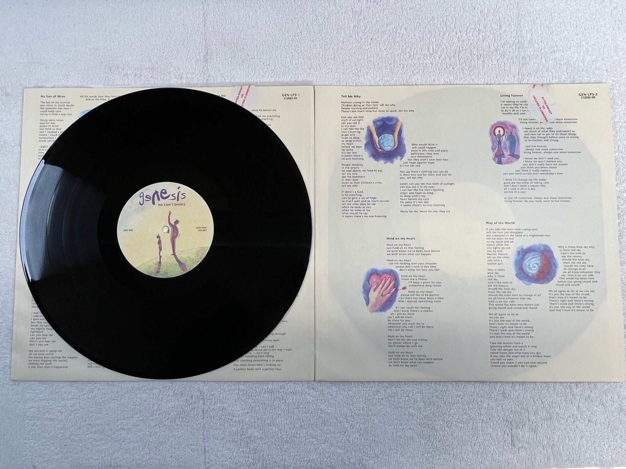 Omslagsbild för skivan GENESIS We Can't Dance 2xLP -91 VIRGIN 212 082