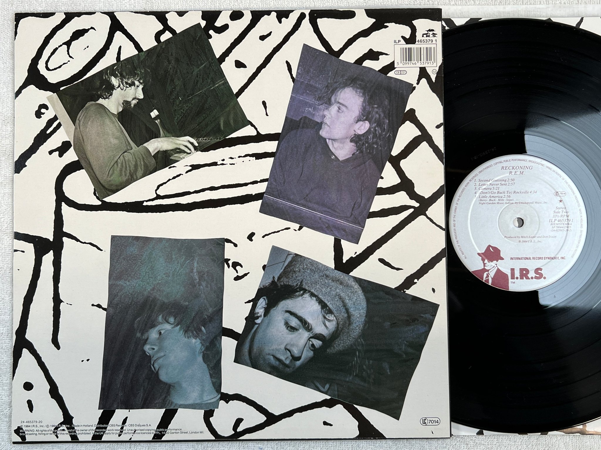 Omslagsbild för skivan R.E.M. reckoning LP -84 Hol I.R.S. ILP 4653791