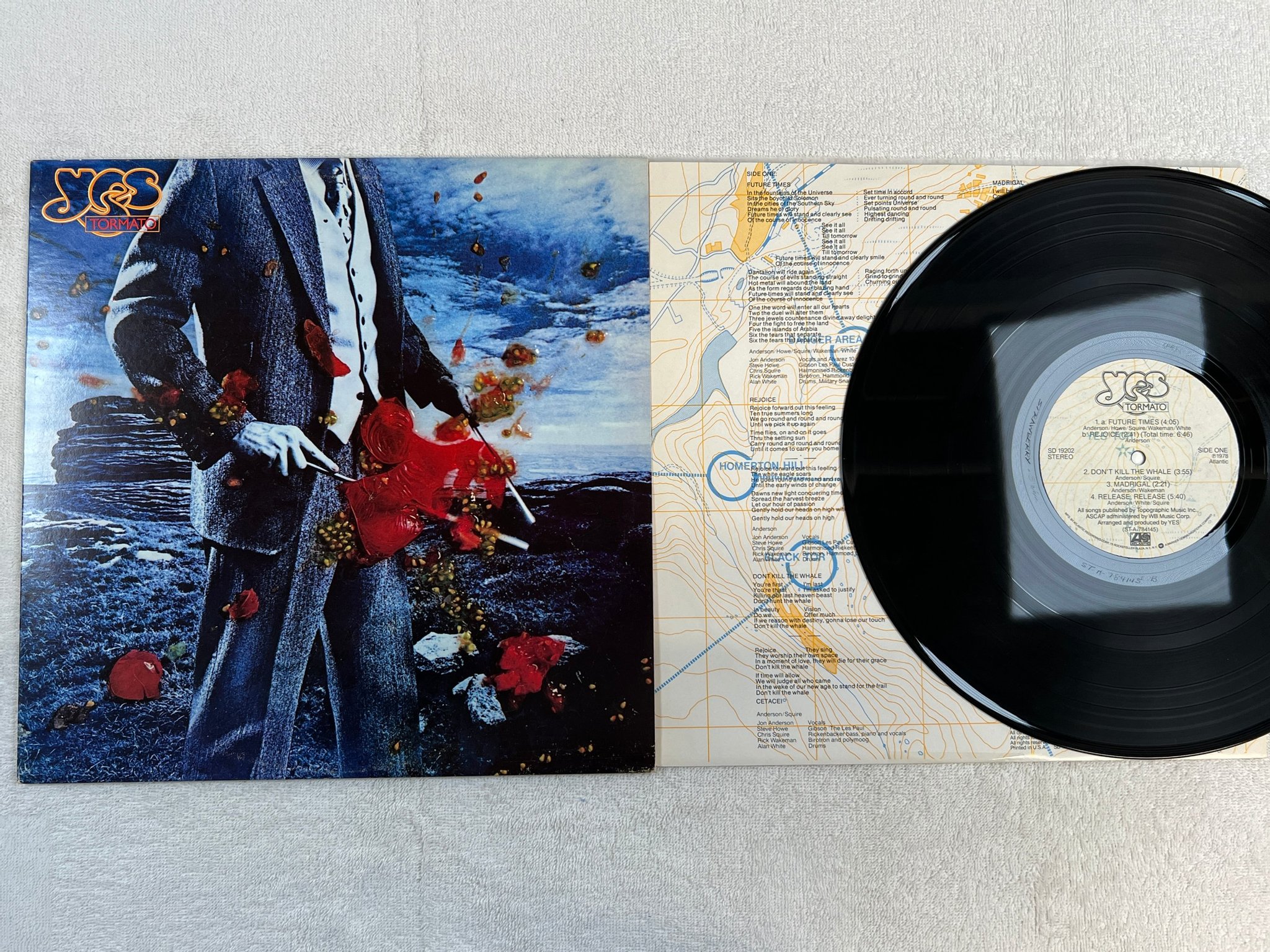 Omslagsbild för skivan YES tormato LP -78 US ATLANTIC SD 19202 