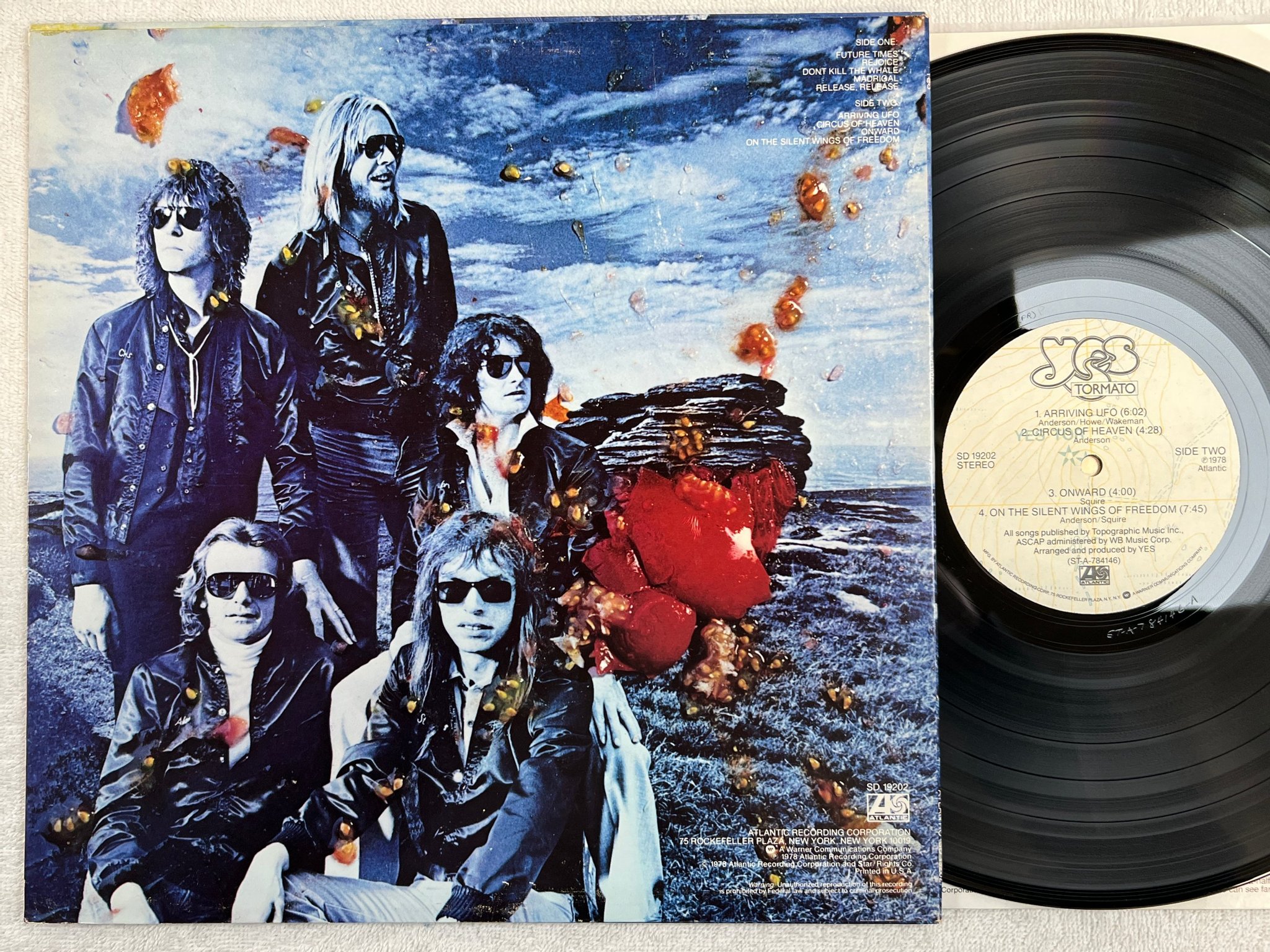 Omslagsbild för skivan YES tormato LP -78 US ATLANTIC SD 19202 