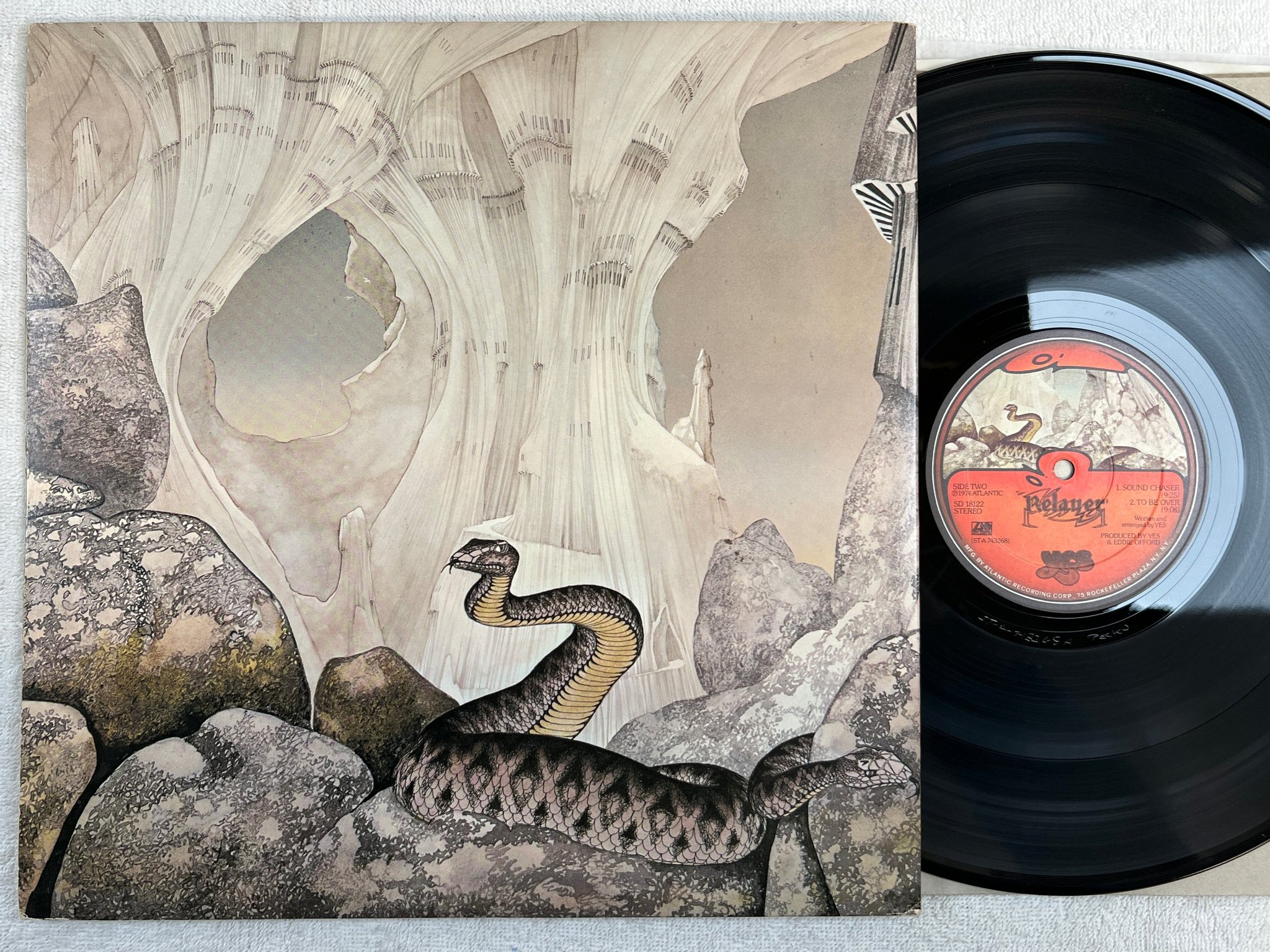 Omslagsbild för skivan YES relayer LP -74 US ATLANTIC SD 18122