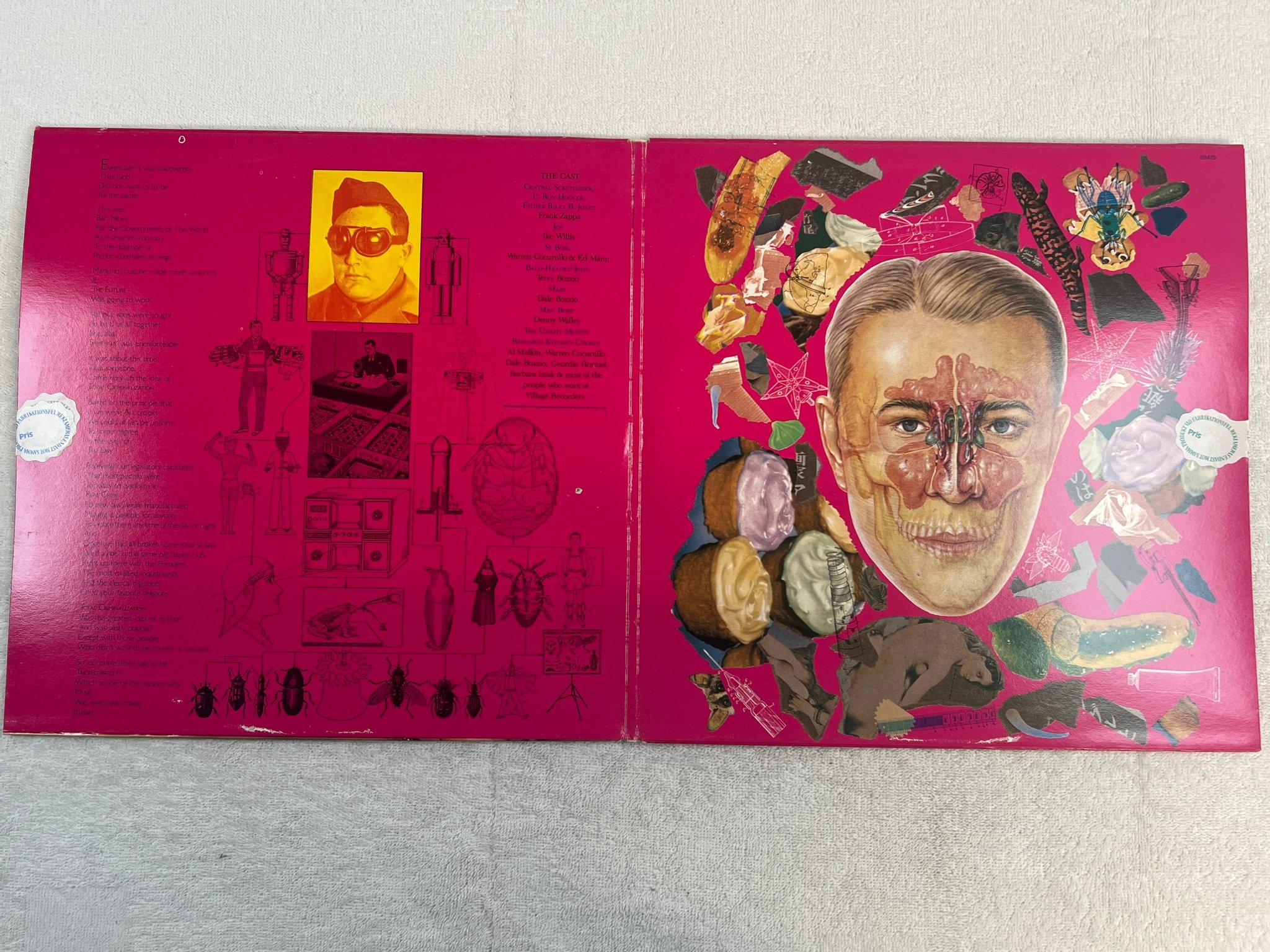 Omslagsbild för skivan FRANK ZAPPA Joe's garage act II & III 2xLP -79 Hol CBS 88475