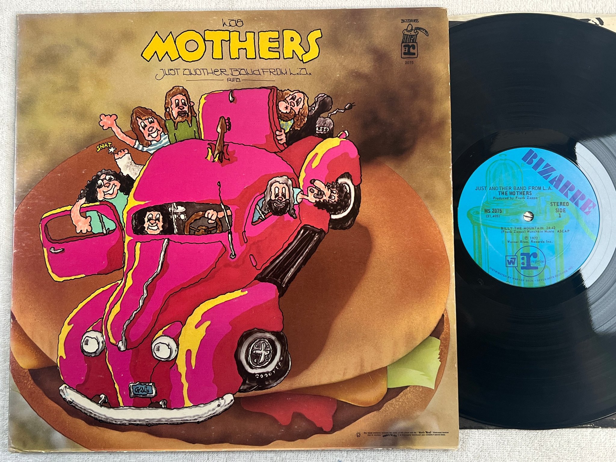Omslagsbild för skivan THE MOTHERS just another band from L.A.  LP -72 US BIZARRE MS 2075