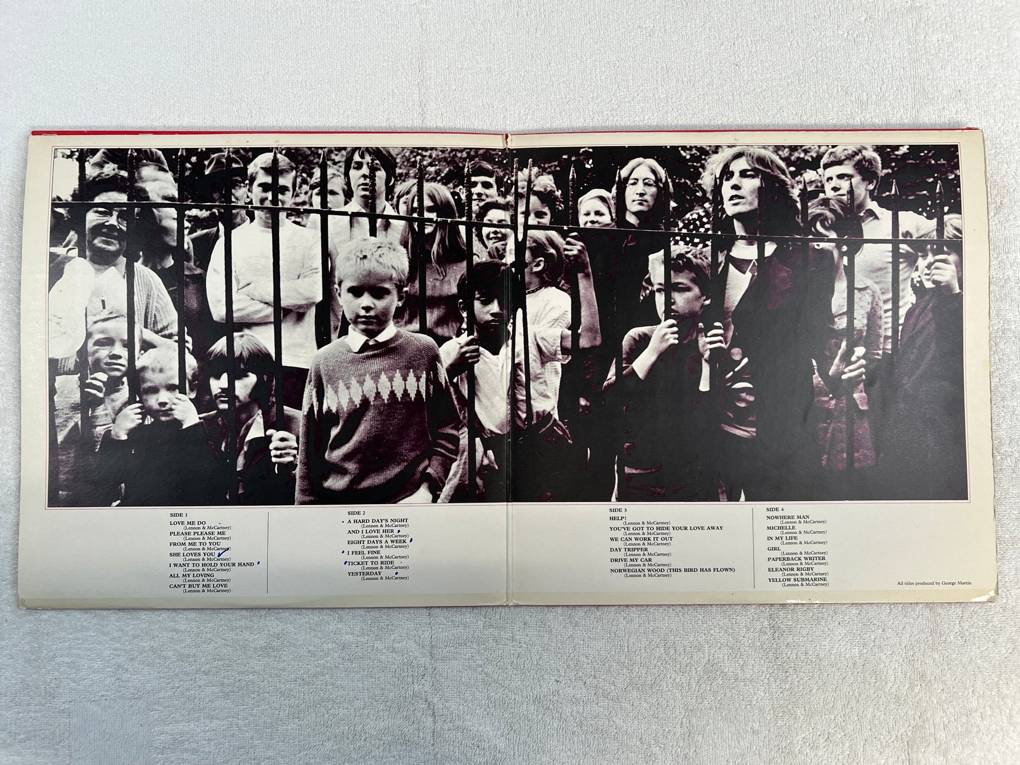 Omslagsbild för skivan THE BEATLES 1962 - 1966 2xLP UK APPLE PCS 7172