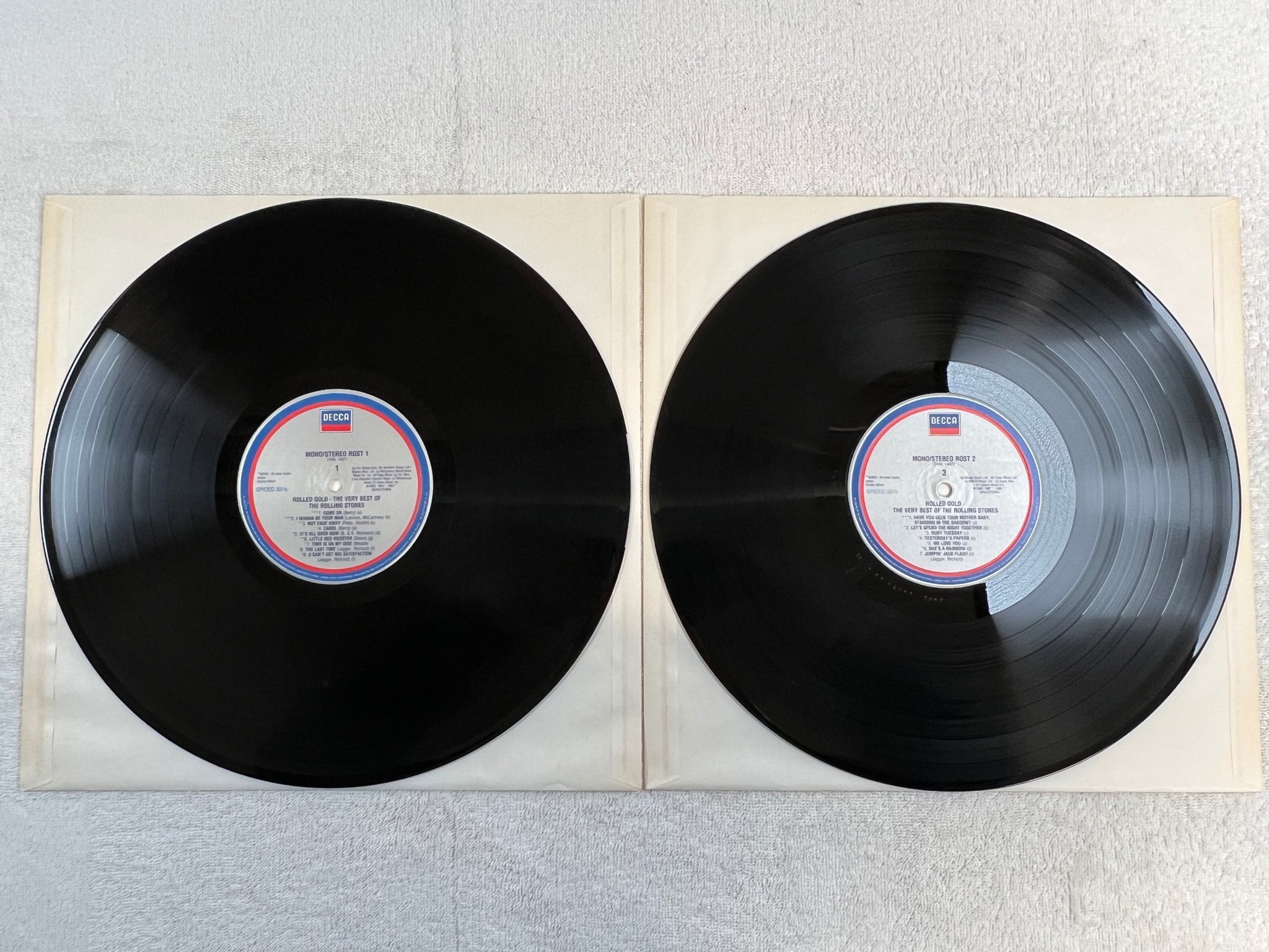 Omslagsbild för skivan THE ROLLING STONES rolled gold 2xLP Hol DECCA Z/ARL 14080