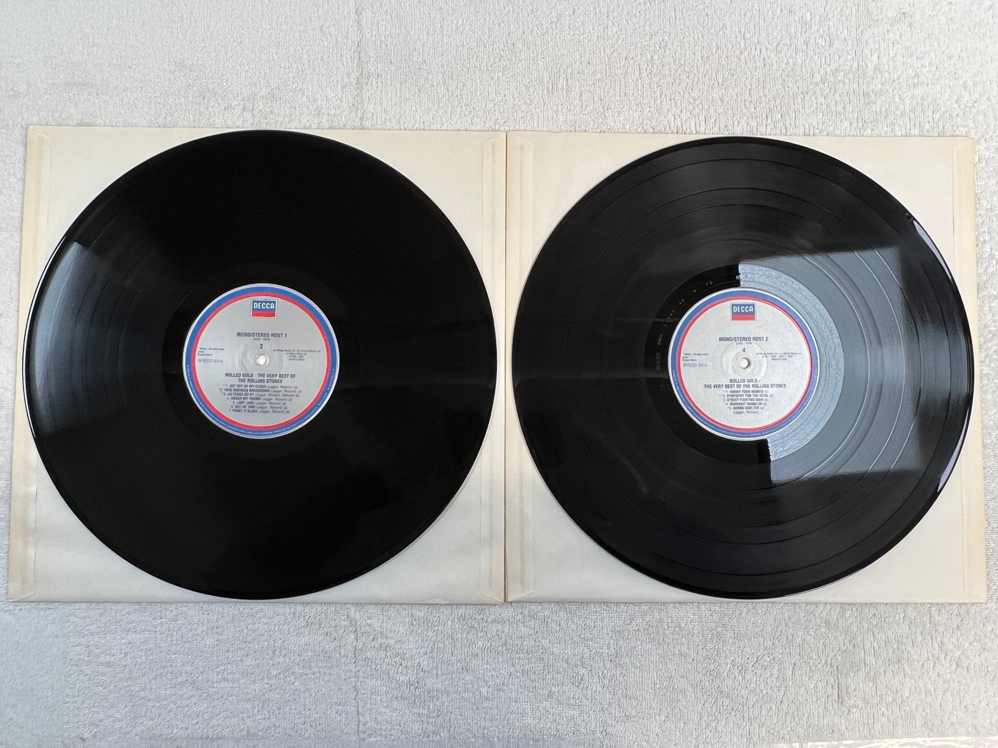 Omslagsbild för skivan THE ROLLING STONES rolled gold 2xLP Hol DECCA Z/ARL 14080