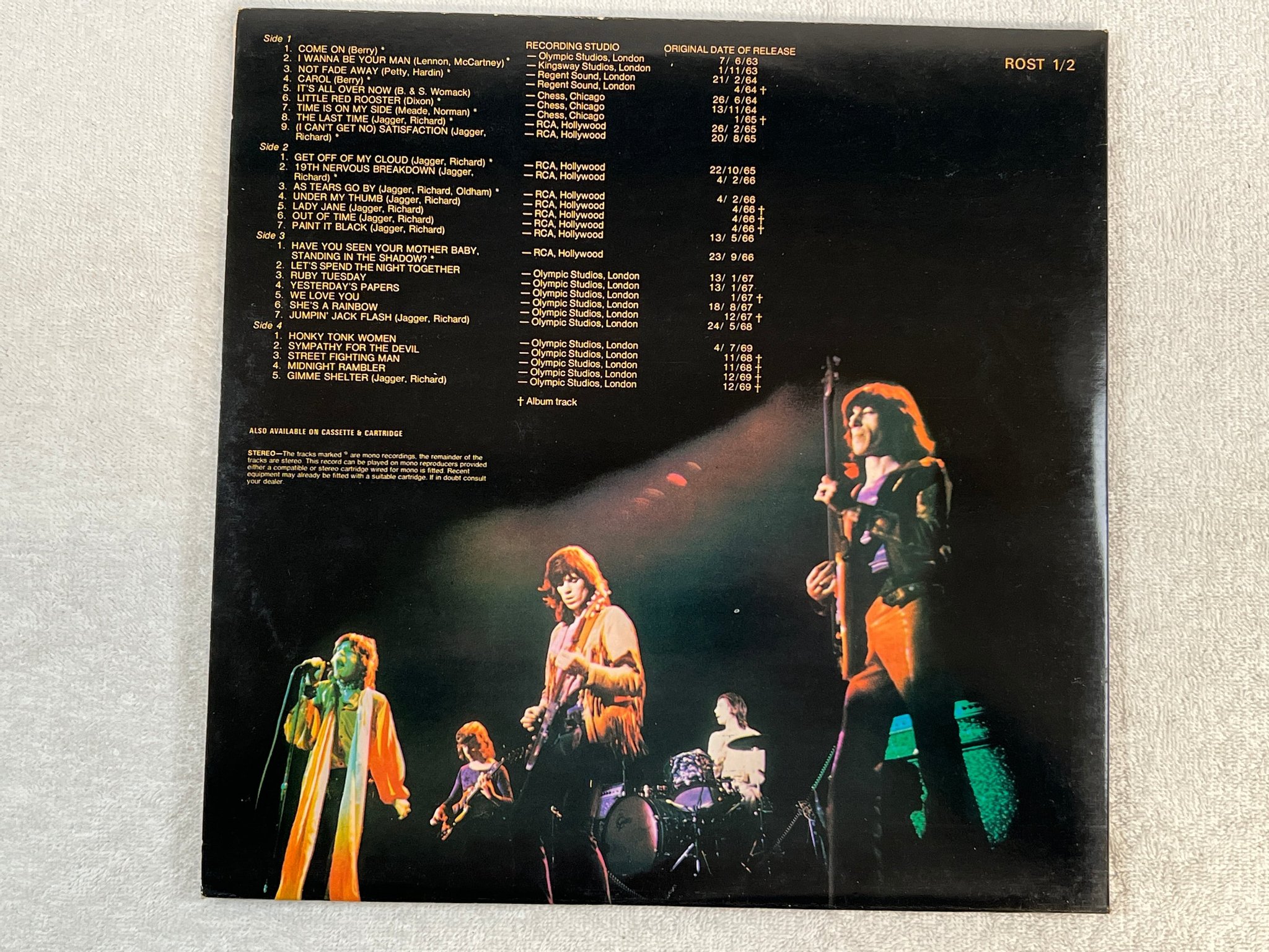 Omslagsbild för skivan THE ROLLING STONES rolled gold 2xLP Hol DECCA Z/ARL 14080