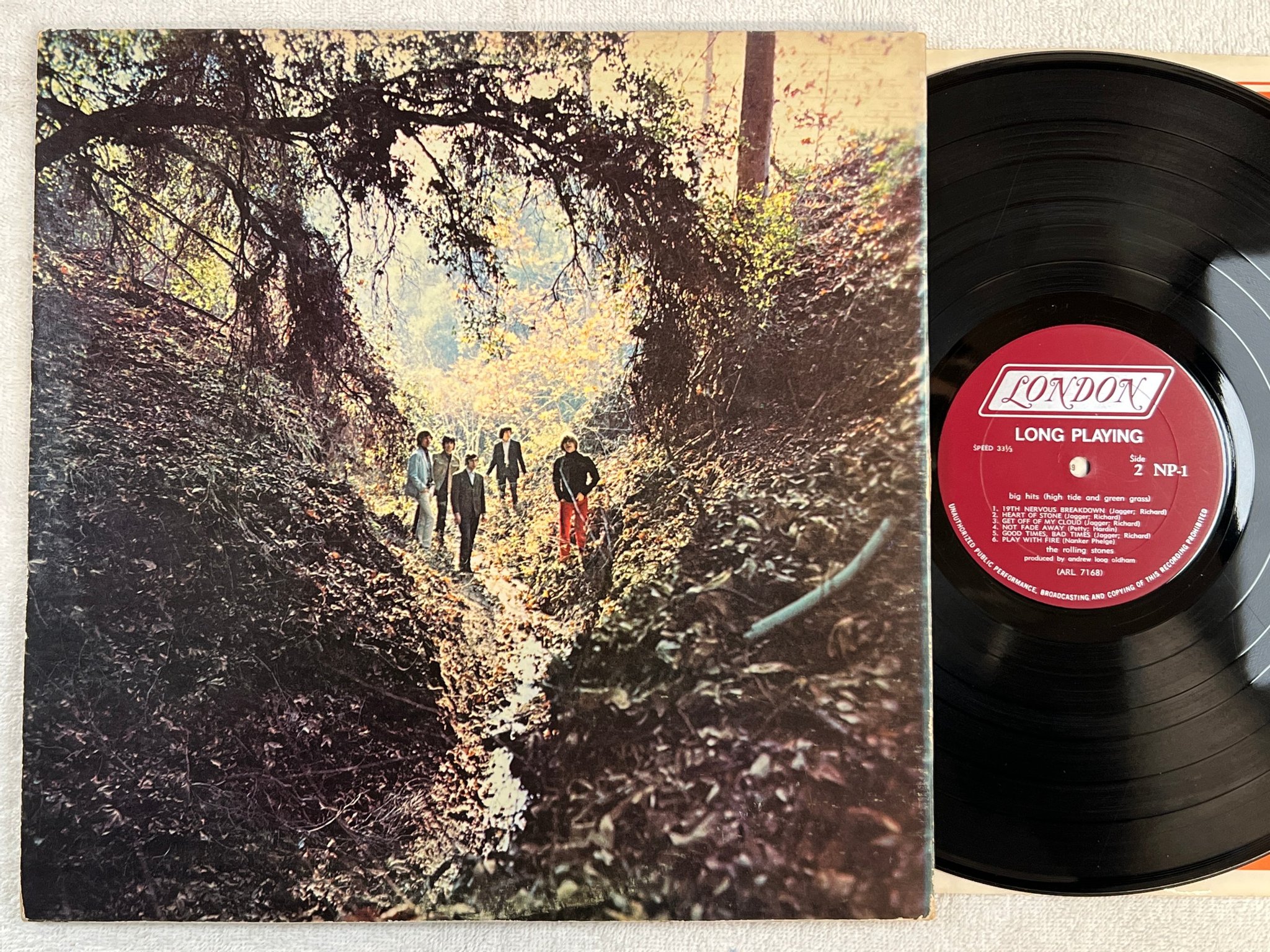 Omslagsbild för skivan THE ROLLING STONES big hits LP US LONDON NP-1 