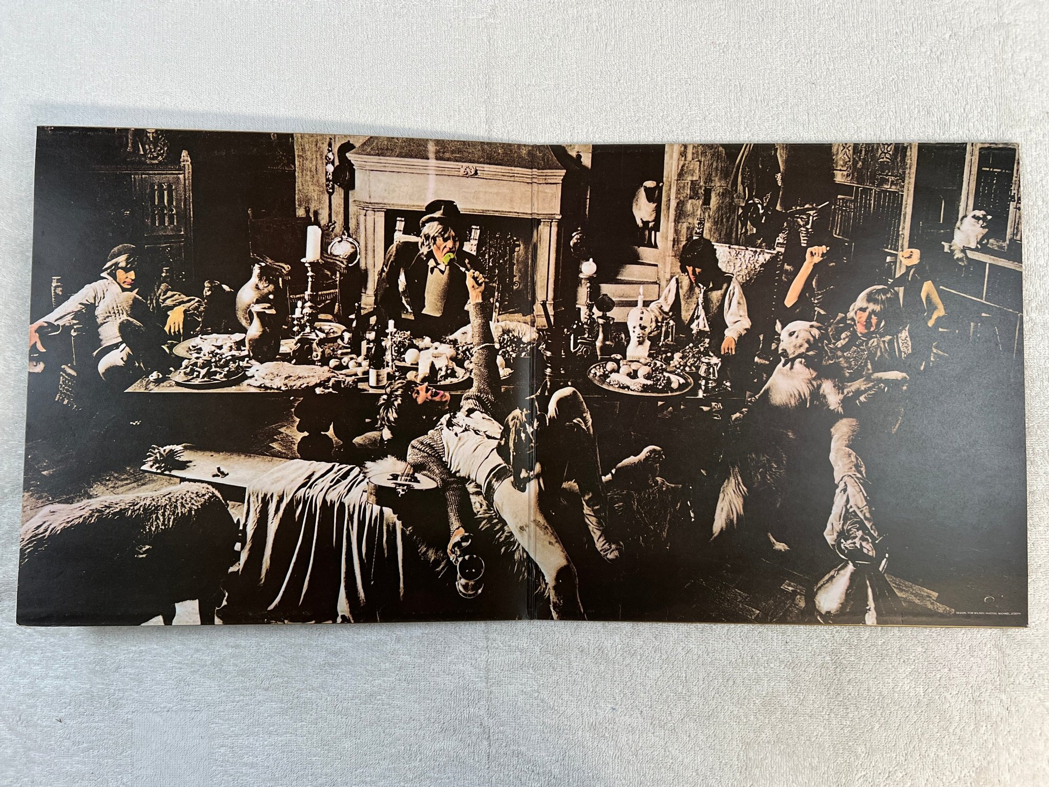 Omslagsbild för skivan THE ROLLING STONES beggars banquet LP UK DECCA SKL 4955