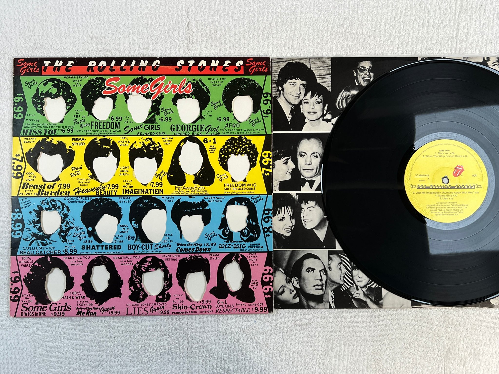 Omslagsbild för skivan THE ROLLING STONES some girls LP -78 ncb 7C 064-61016 