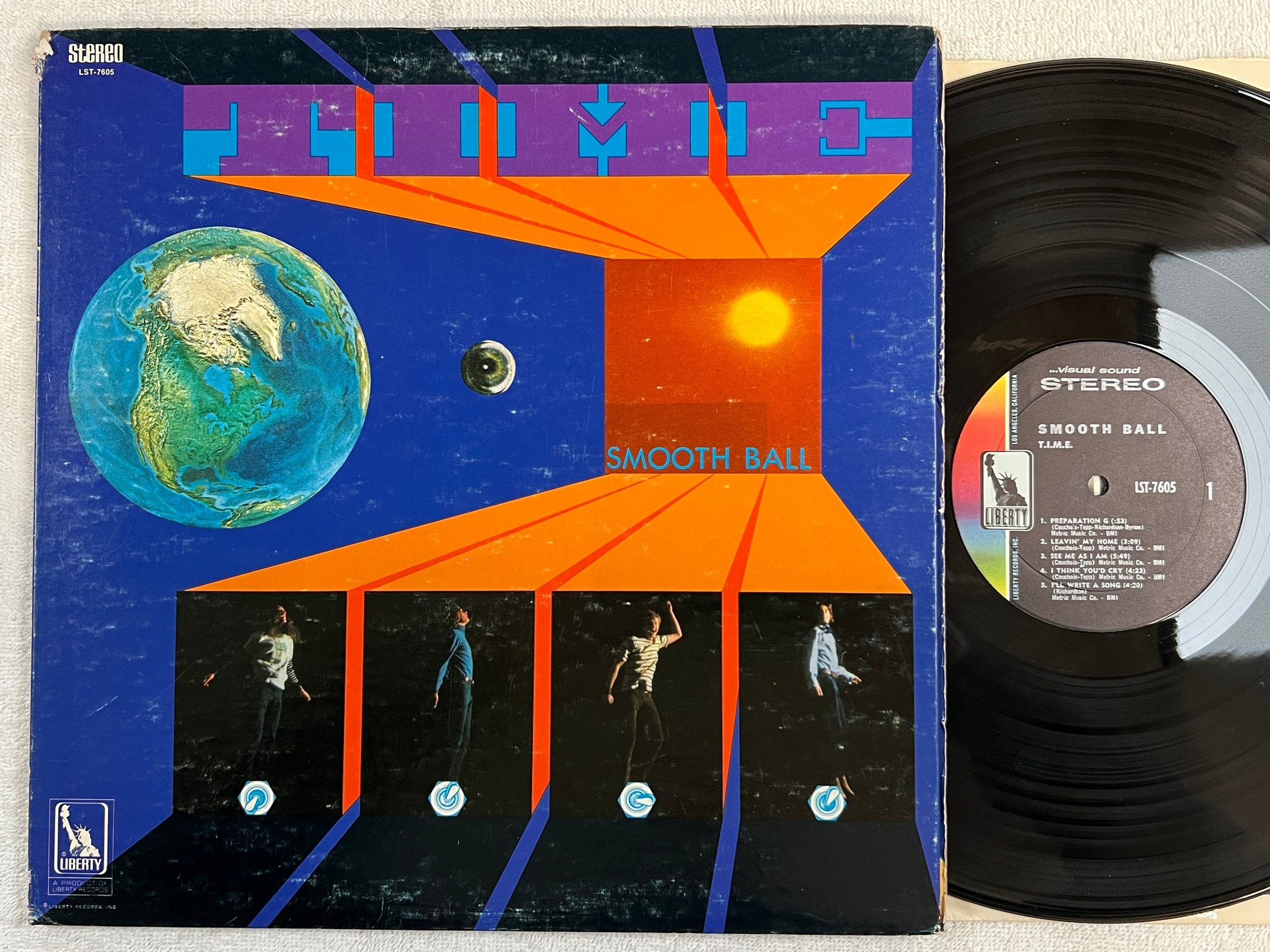 Omslagsbild för skivan T.I.M.E. Smooth Ball LP -69 US LIBERTY LST-7605 psych rock