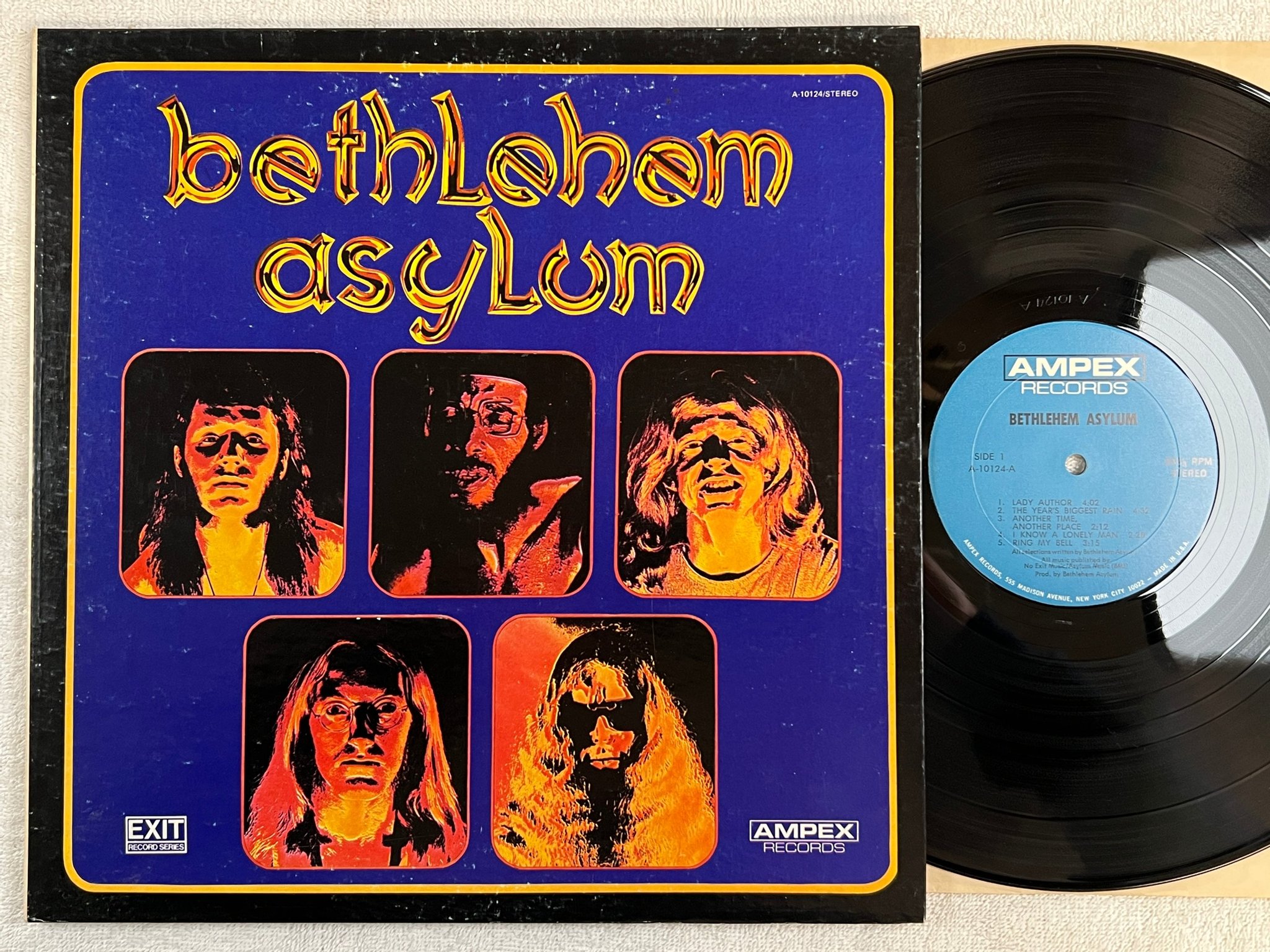 Omslagsbild för skivan BETHLEHEM ASYLUM s/t LP -71 US AMPEX 10124