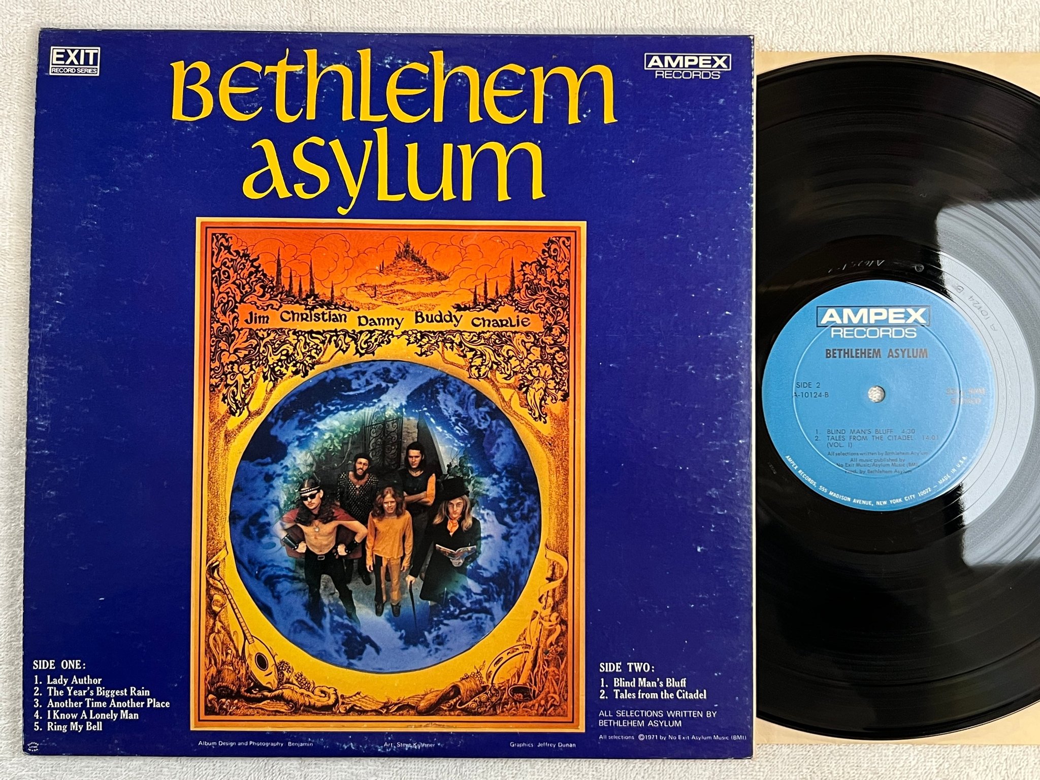 Omslagsbild för skivan BETHLEHEM ASYLUM s/t LP -71 US AMPEX 10124
