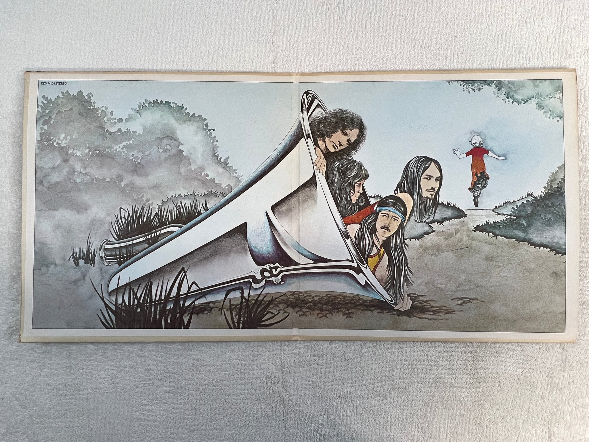 Omslagsbild för skivan ATOMIC ROOSTER in hearing of LP -71 US ELEKTRA EKS-74109