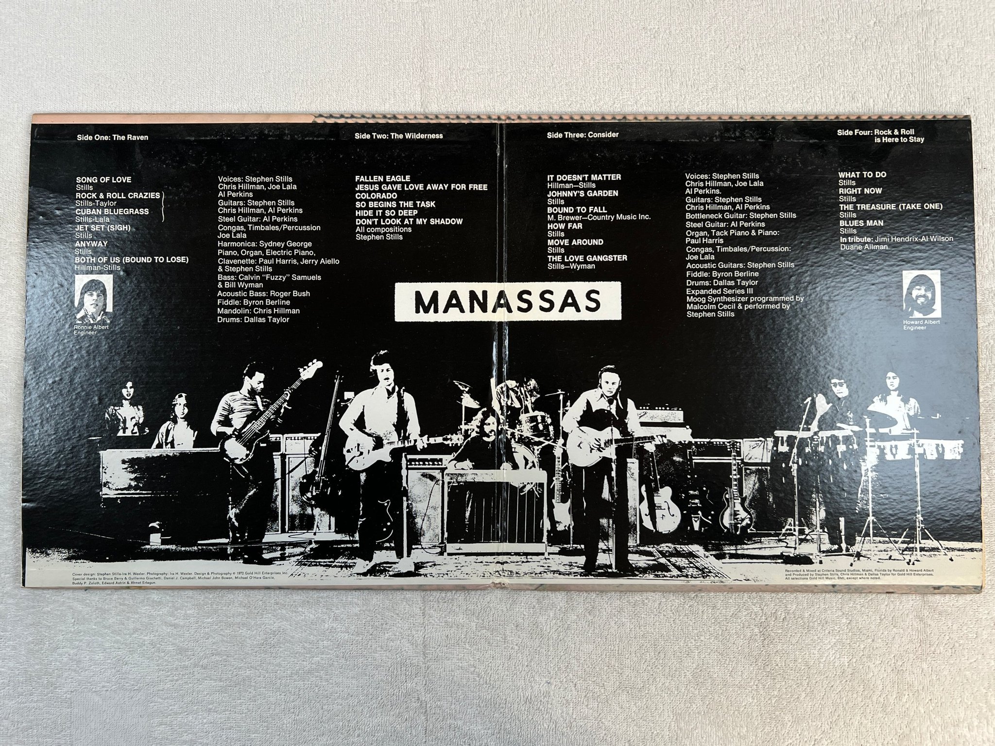 Omslagsbild för skivan STEPHEN STILLS MANASSAS rock & roll is here to stay 2xLP -72 US ATLANTIC SD 2-90