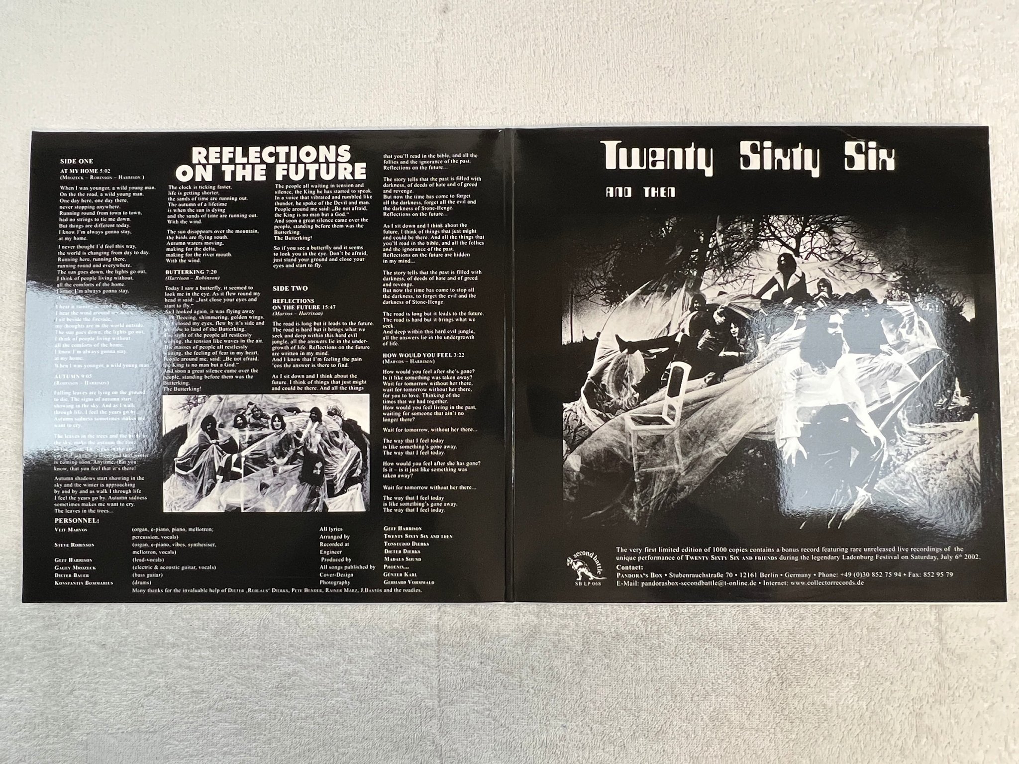 Omslagsbild för skivan TWENTY SIXTY SIX AND THEN Reflections On The Future 2xLP -72/2008 SECOND BATTLE 