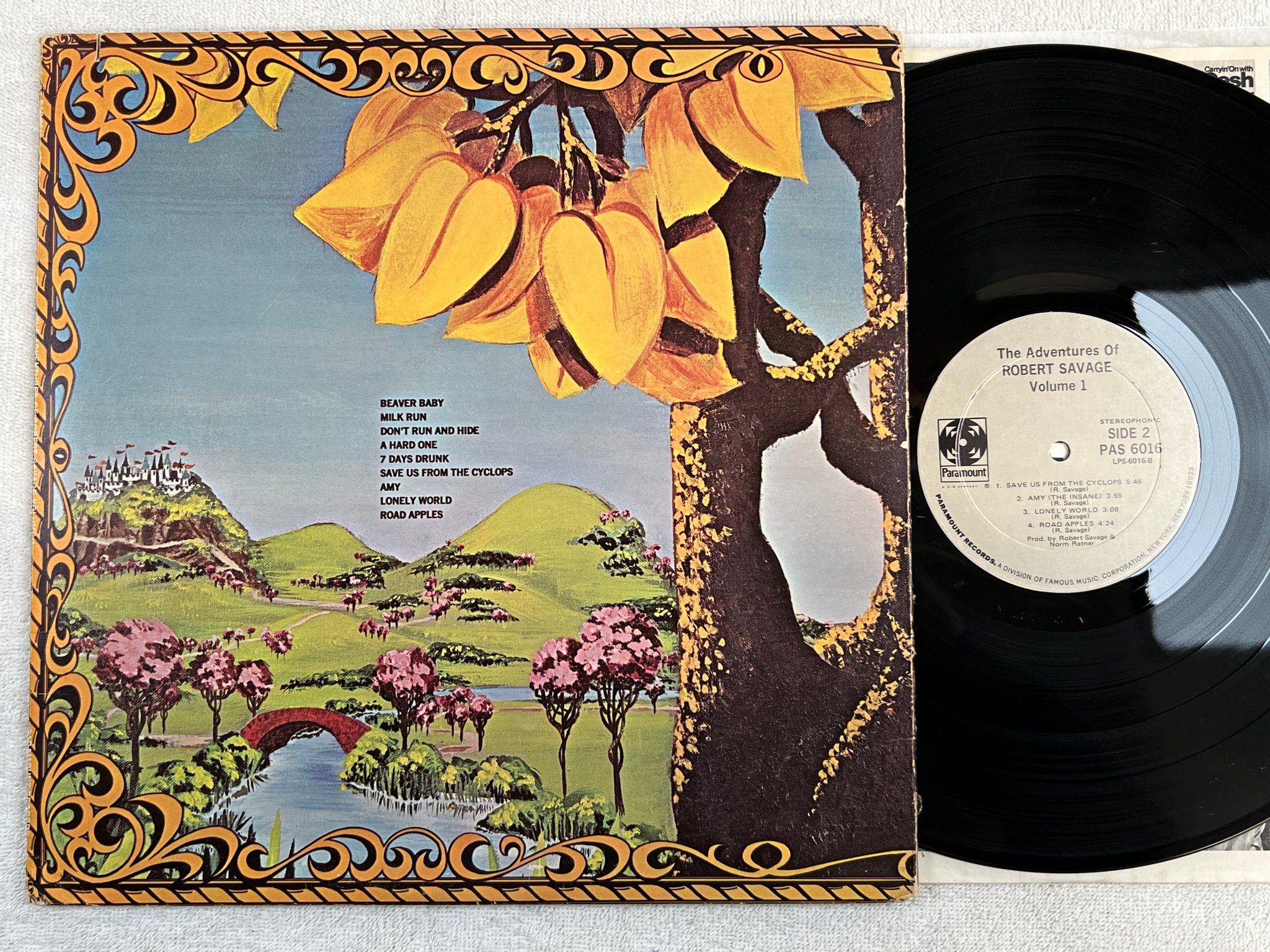 Omslagsbild för skivan ROBERT SAVAGE the aventures of LP US PARAMOUNT PAS 6016