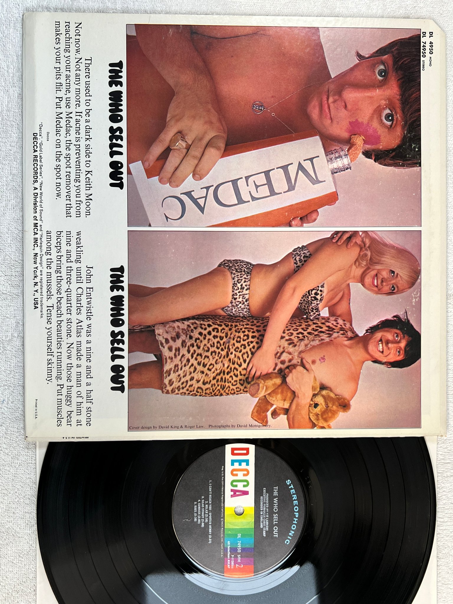 Omslagsbild för skivan THE WHO sell out LP US DECCA DL 74950